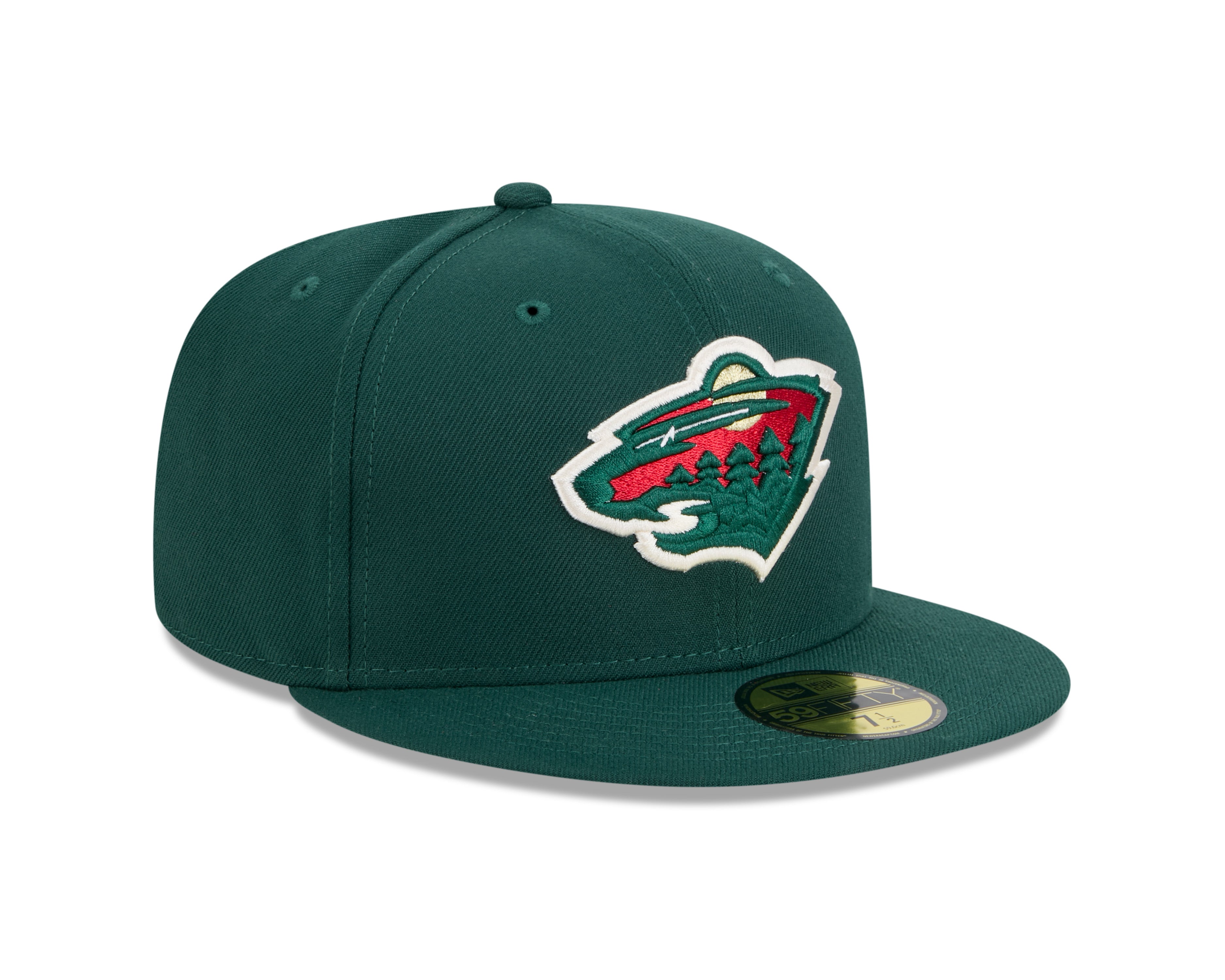 Casquette Minnesota Wild NHL New Era 59Fifty Core ajustée pour homme, vert forêt