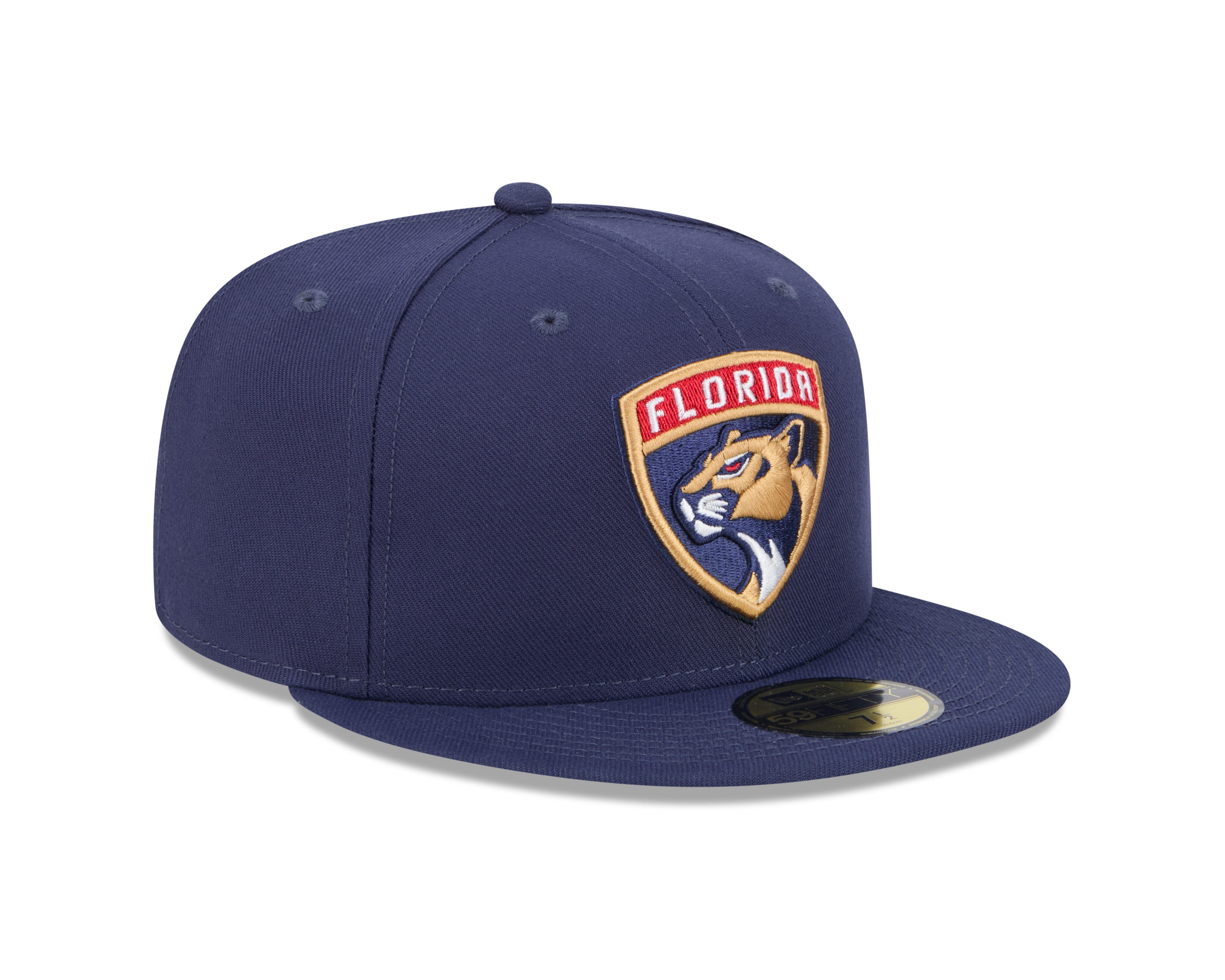 Florida Panthers NHL New Era Men's Navy 59Fifty Core Fitted Hat