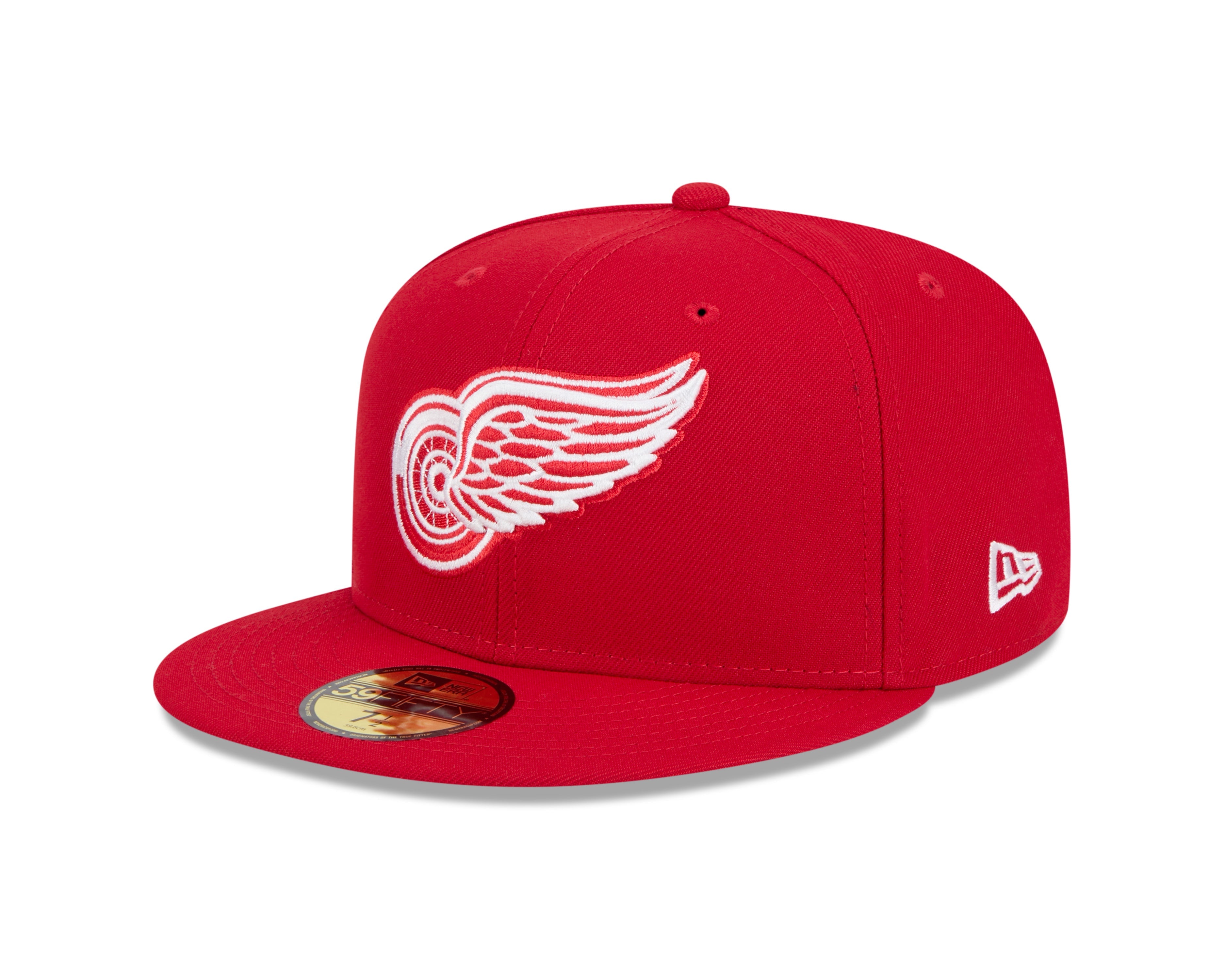 Casquette ajustée 59FIFTY Core rouge New Era pour homme de la NHL des Red Wings de Detroit