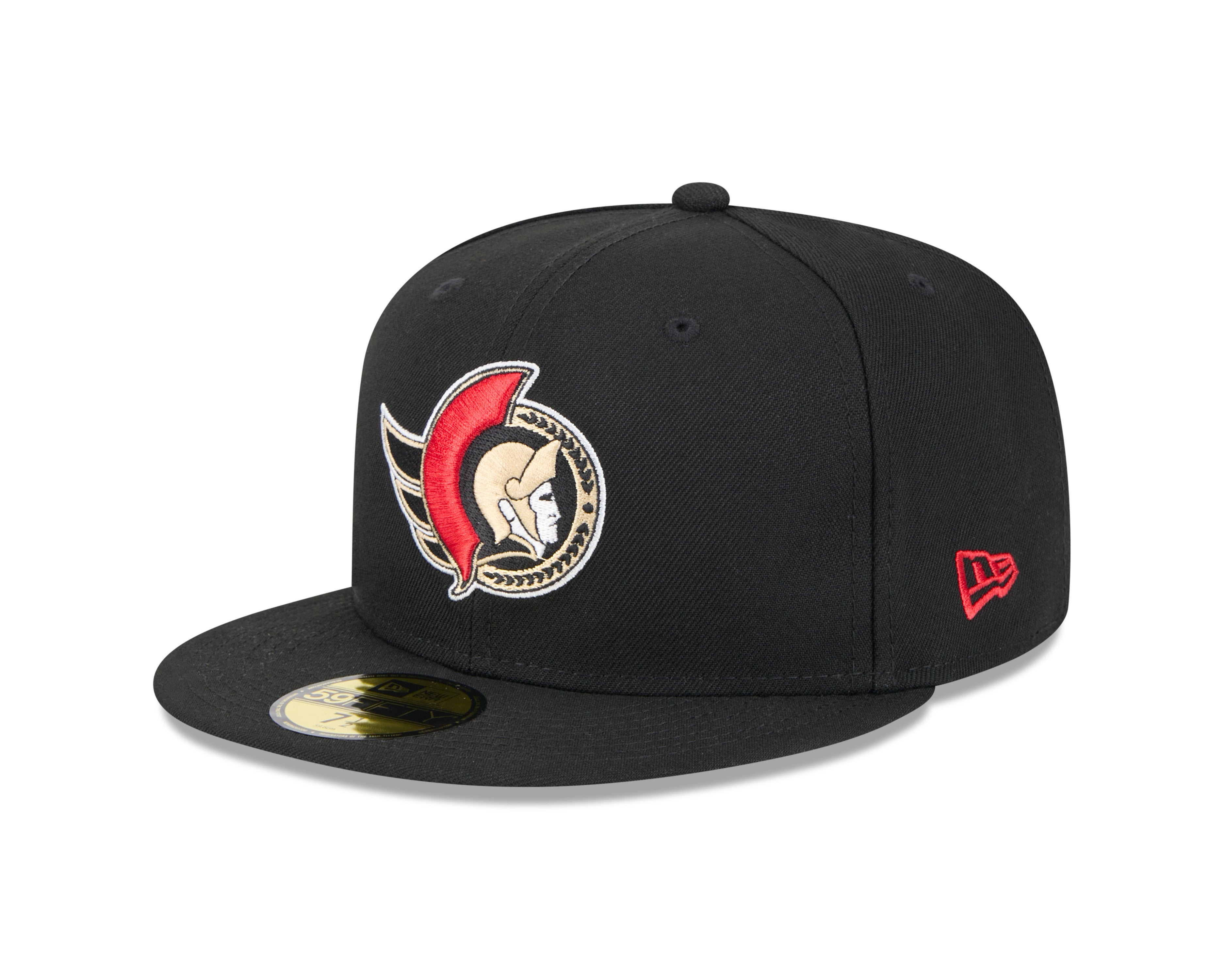 Casquette ajustée 59Fifty Core noire pour homme de la marque New Era, équipe des Sénateurs d'Ottawa de la LNH