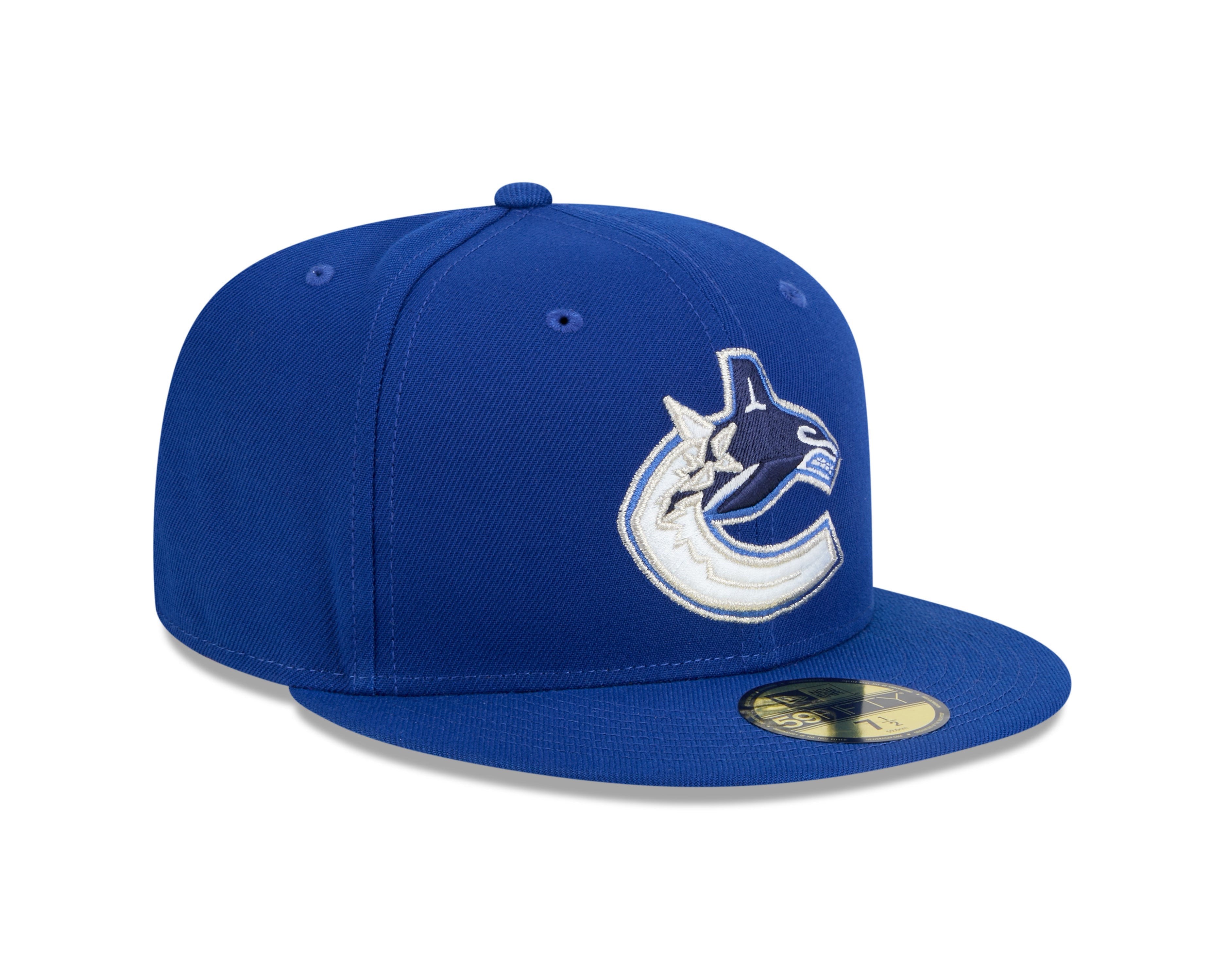 Casquette Royal 59Fifty Core Fitted de New Era pour hommes de la NHL des Canucks de Vancouver