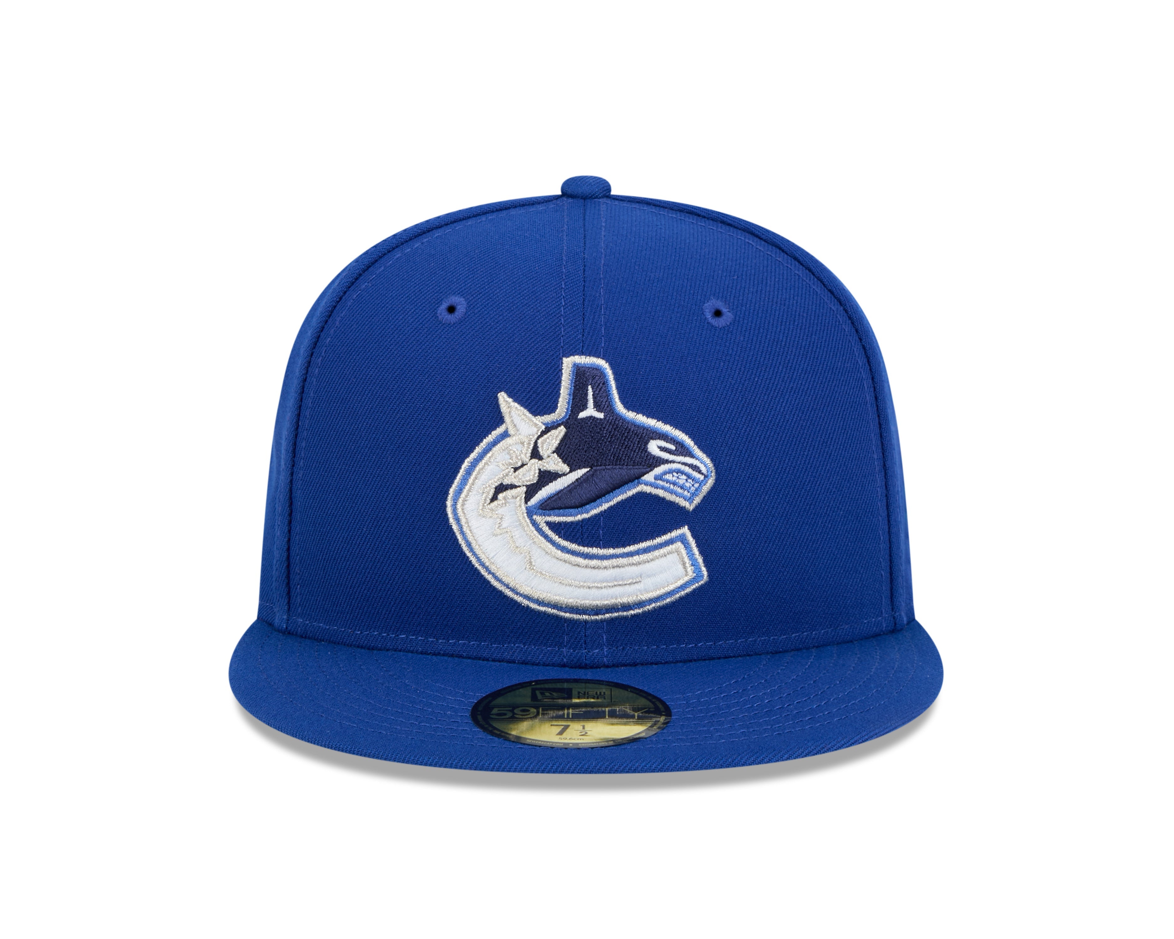 Casquette Royal 59Fifty Core Fitted de New Era pour hommes de la NHL des Canucks de Vancouver