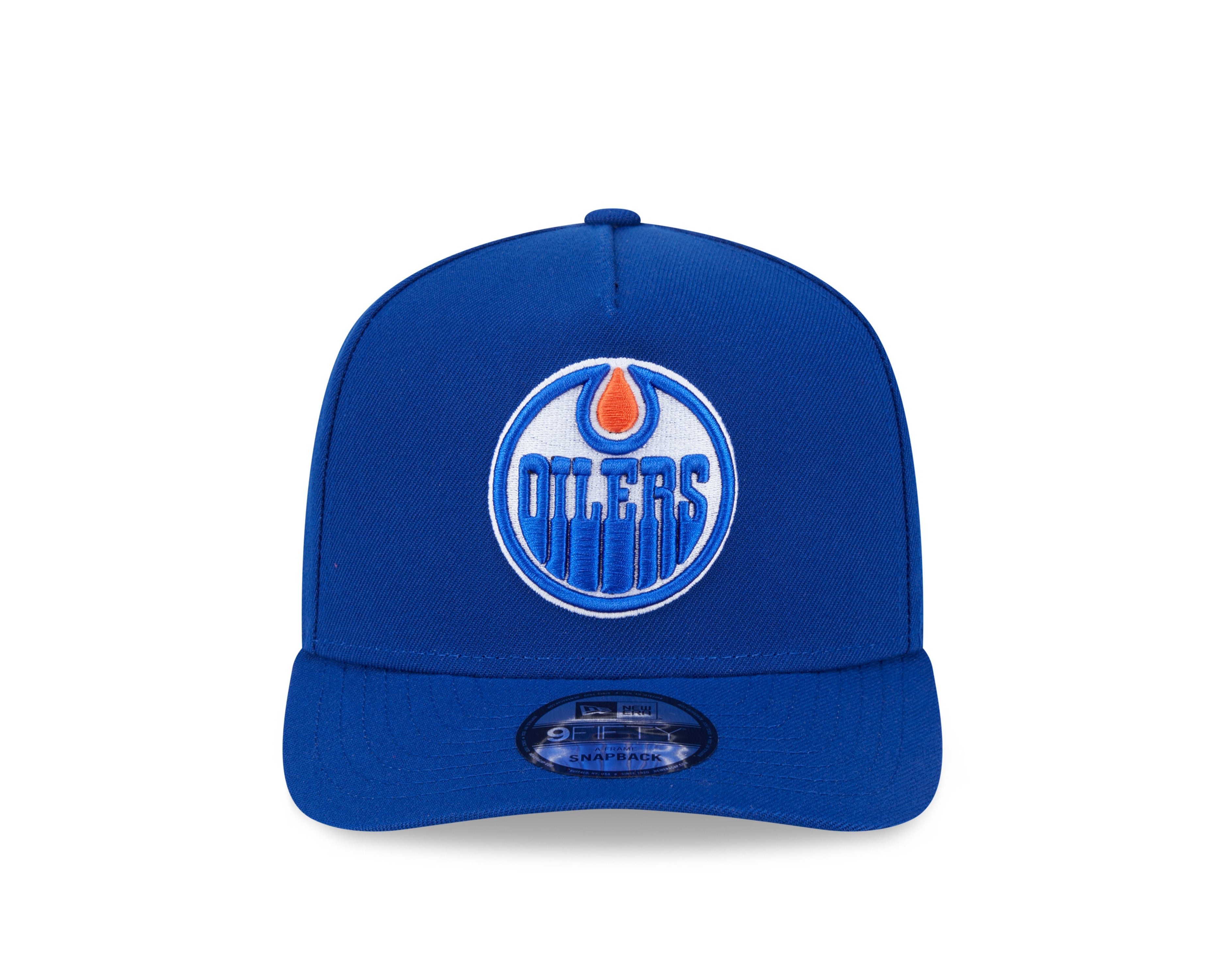 Edmonton Oilers NHL New Era Men's Royal 9FIfty A-Frame Snapback Hat