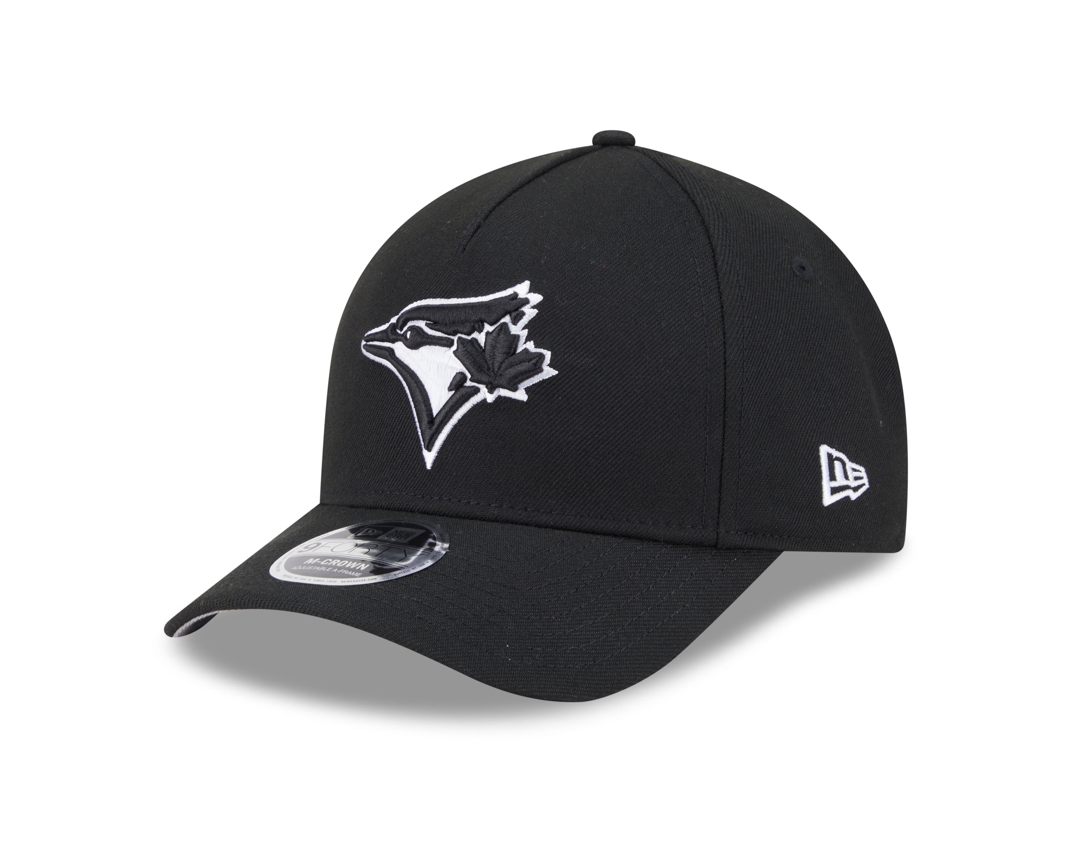 Toronto Blue Jays MLB New Era Men's Black White 9Forty A-Frame Snapback