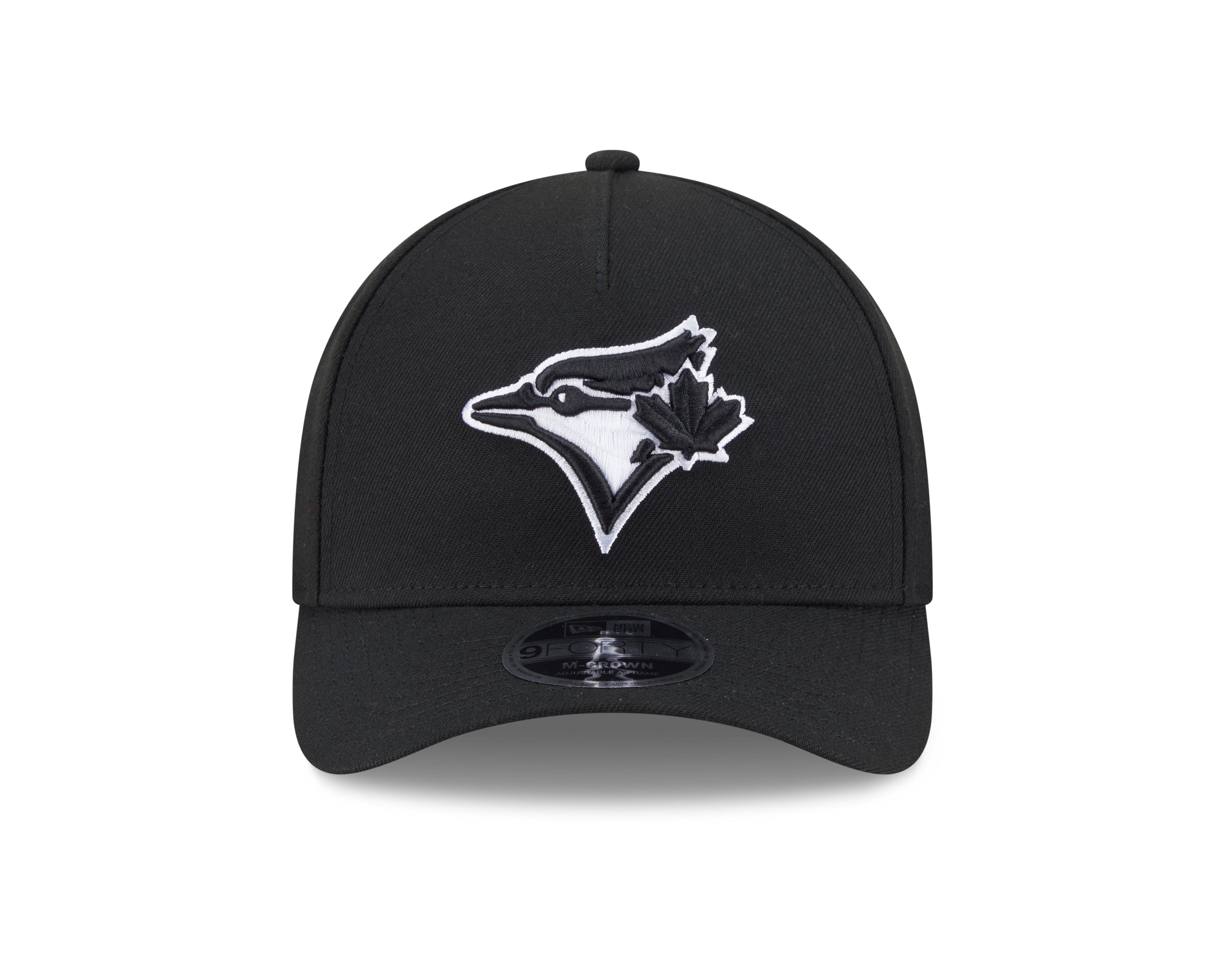 Toronto Blue Jays MLB New Era Men's Black White 9Forty A-Frame Snapback