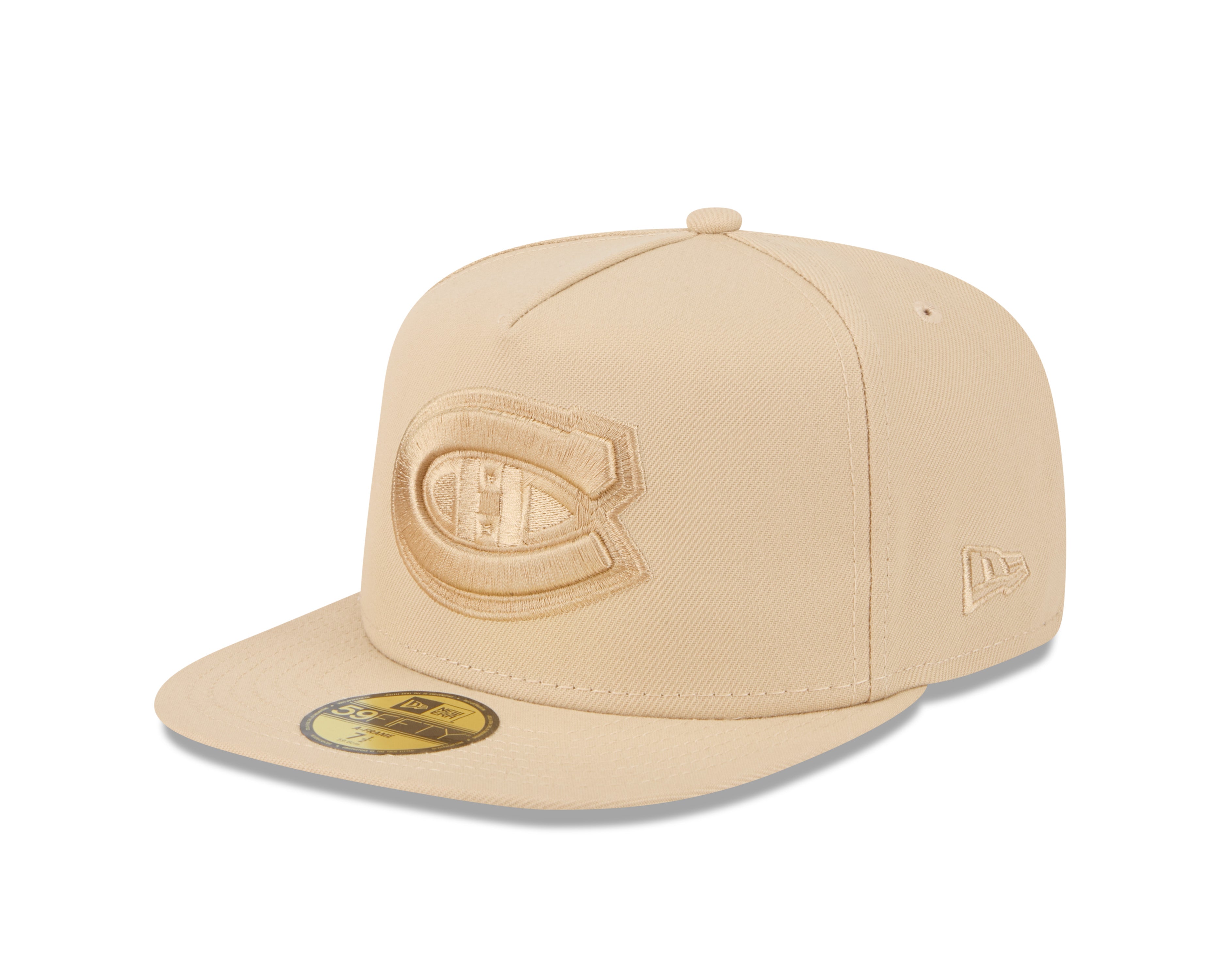 Montreal Canadiens NHL New Era Men's Beige 59Fifty A-Frame Color Pack Fitted Hat