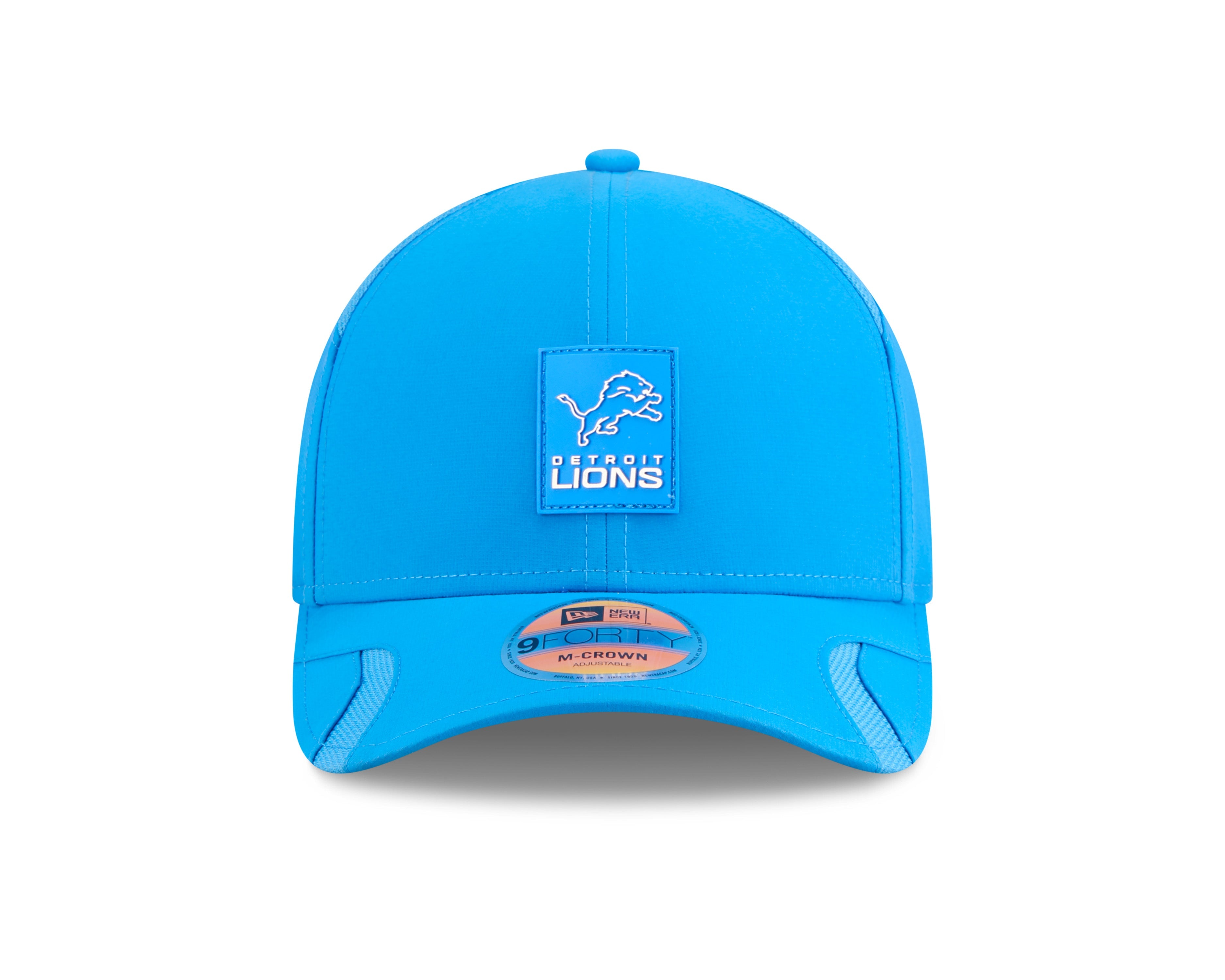 Detroit Lions NFL New Era Men's Light Blue 9Forty 2025 Sideline M-Crown Snapback