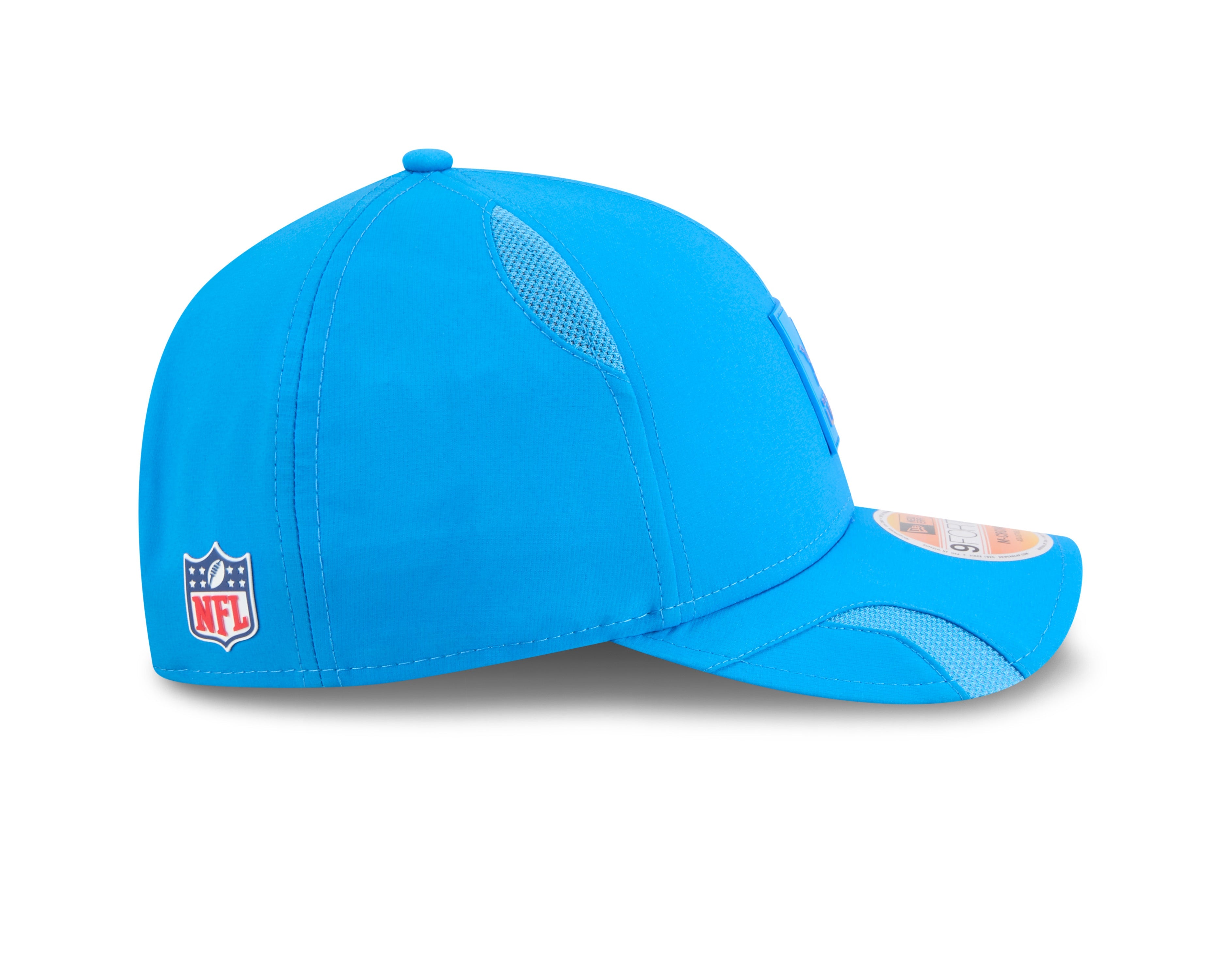 Detroit Lions NFL New Era Men's Light Blue 9Forty 2025 Sideline M-Crown Snapback