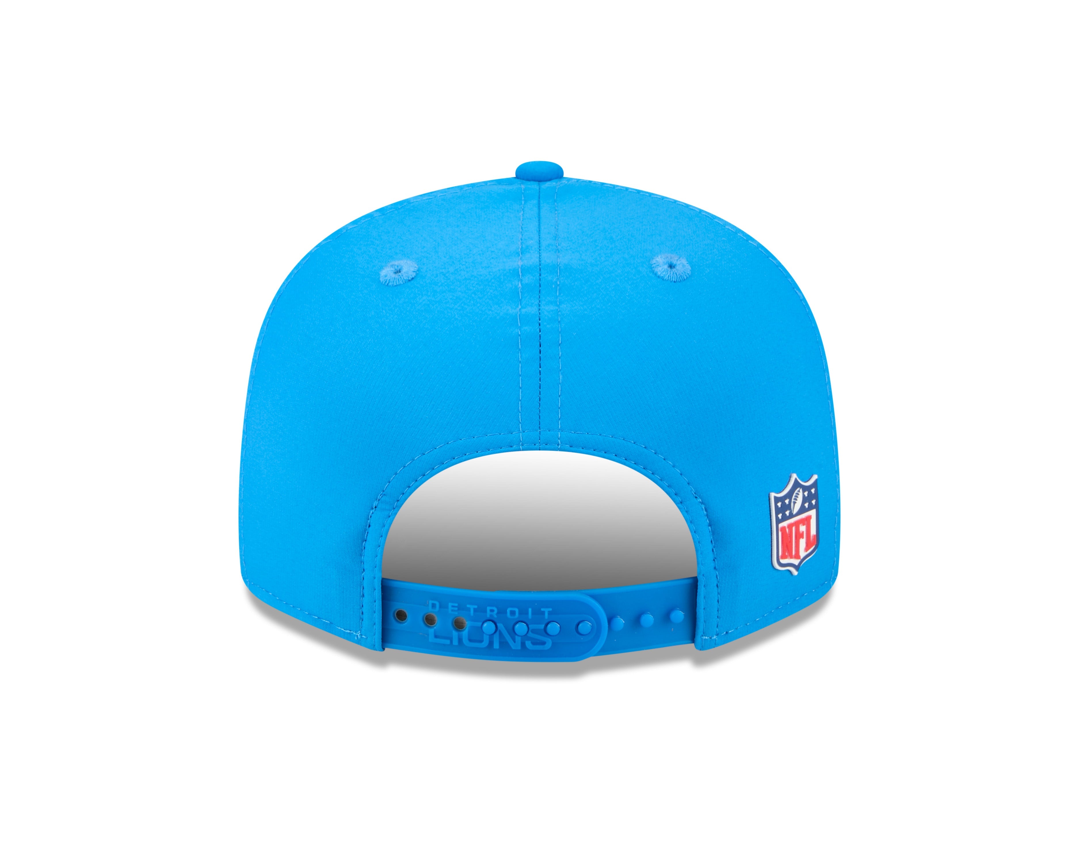 Detroit Lions NFL New Era Men's Light Blue 9Fifty 2025 Sideline Hot Weather Split Panel Snapback