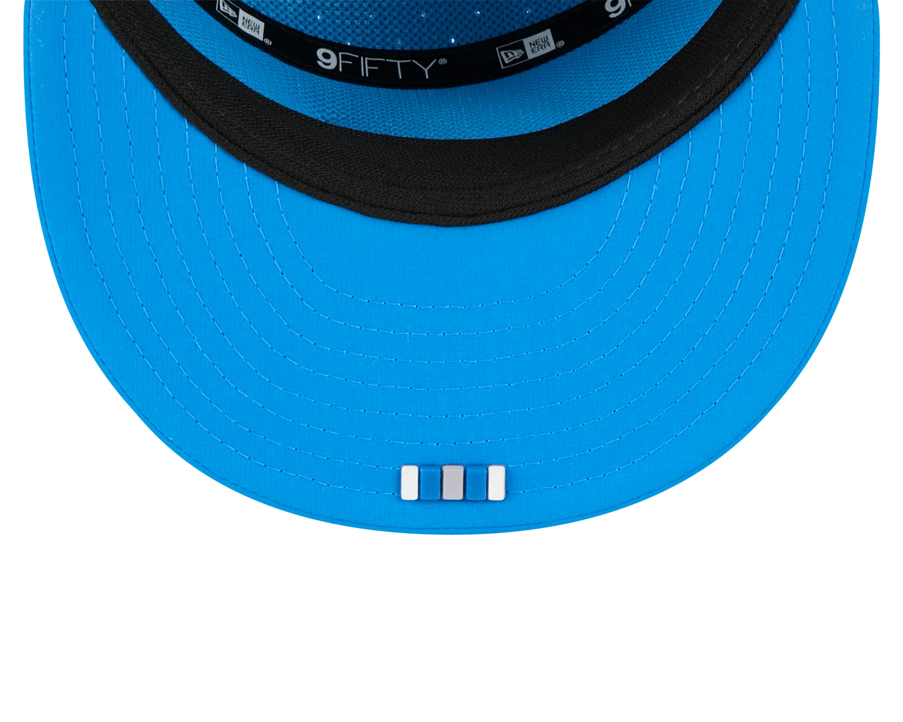 Detroit Lions NFL New Era Men's Light Blue 9Fifty 2025 Sideline Hot Weather Split Panel Snapback