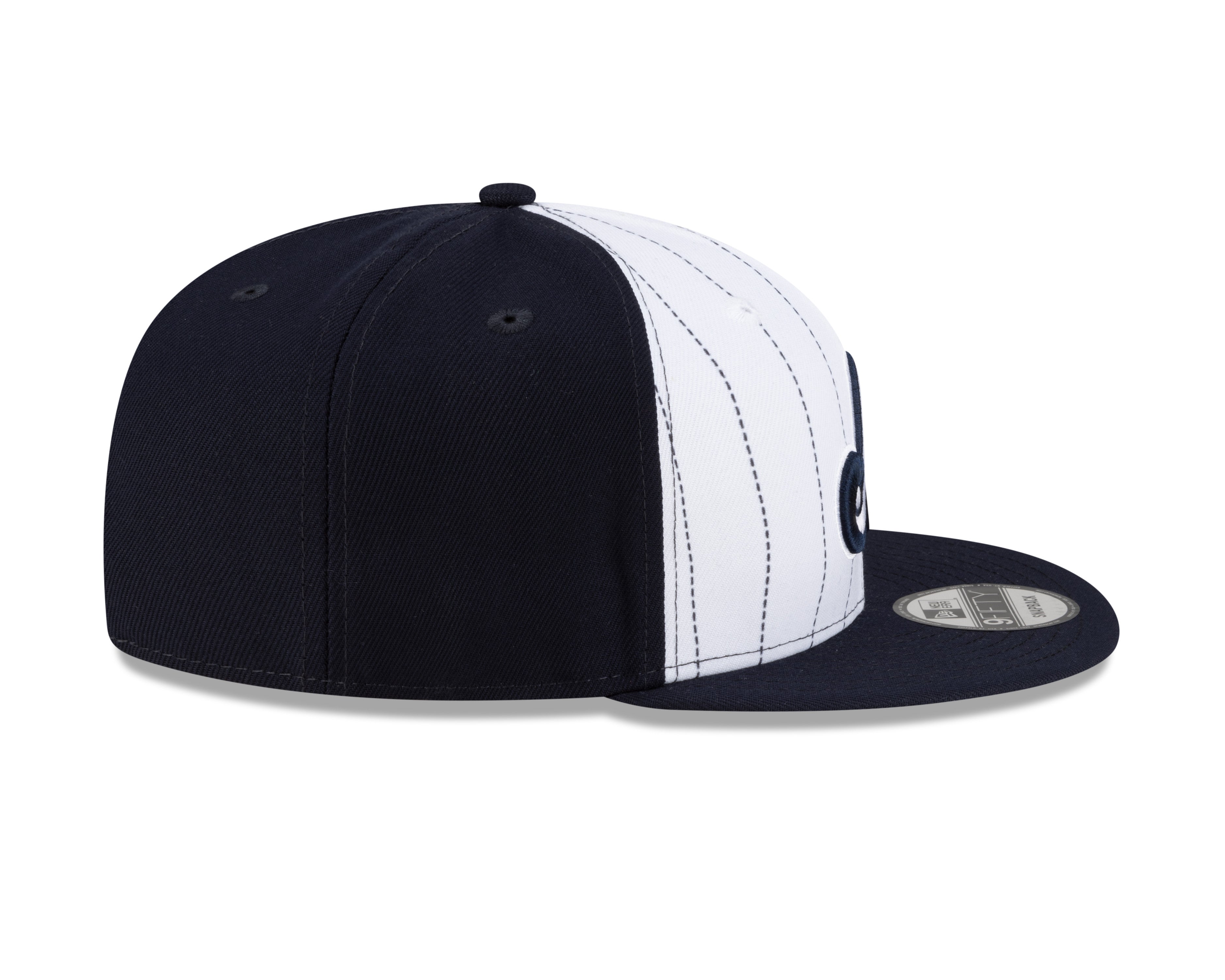 Montreal Expos MLB New Era Men's Navy 9Fifty Cooperstown Pinstripe Snapback
