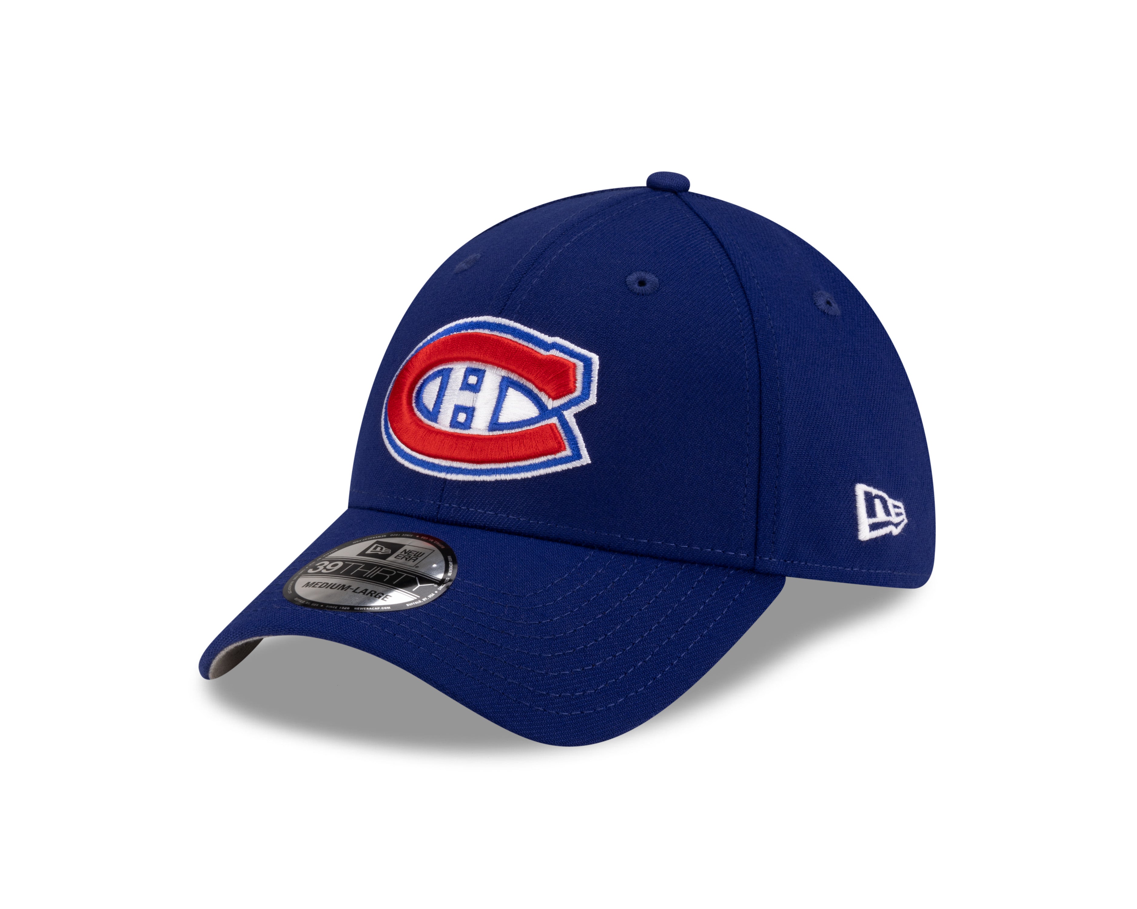 Montreal Canadiens NHL New Era Men's Royal Blue 39Thirty Team Classic Stretch Fit Hat