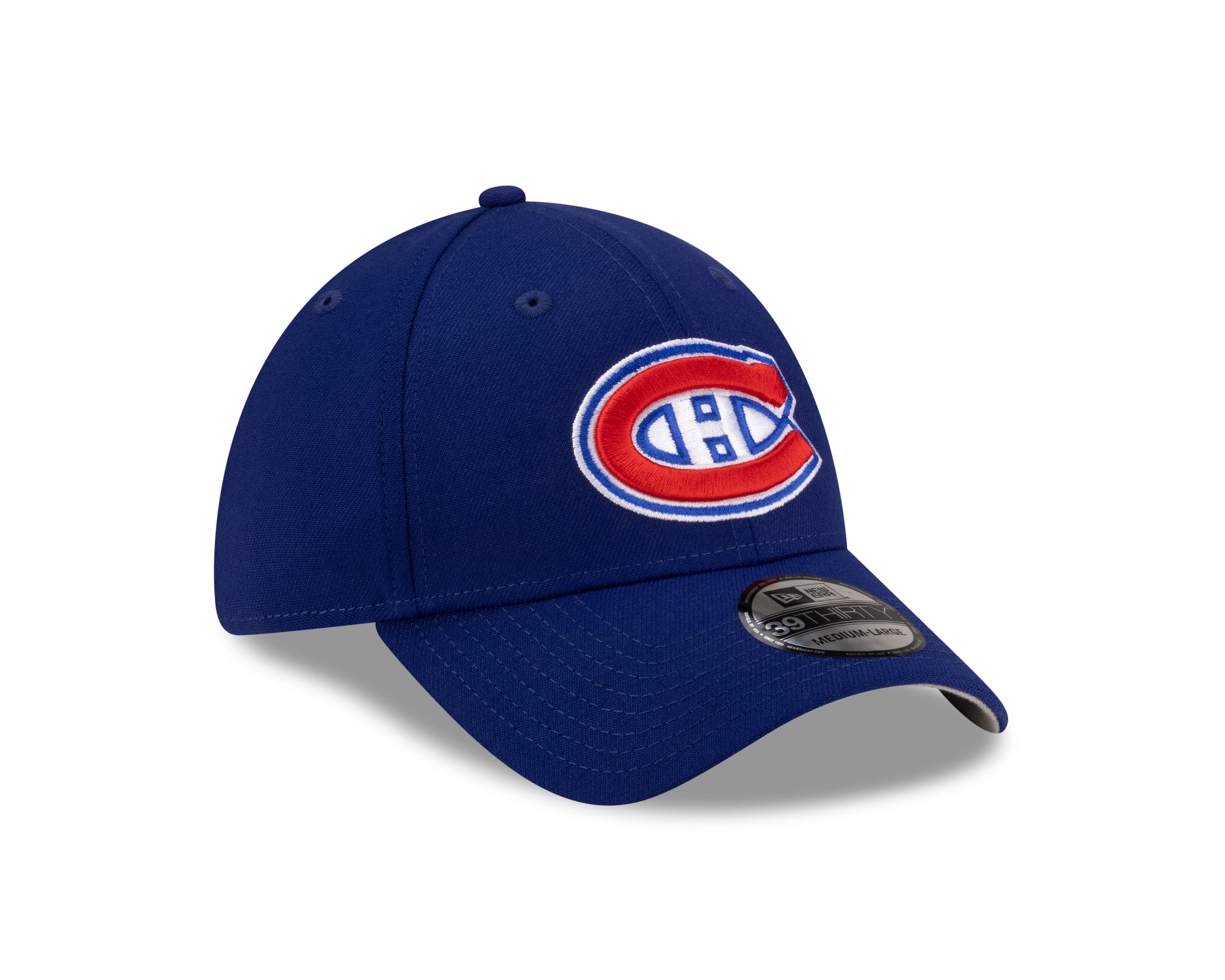Montreal Canadiens NHL New Era Men's Royal Blue 39Thirty Team Classic Stretch Fit Hat