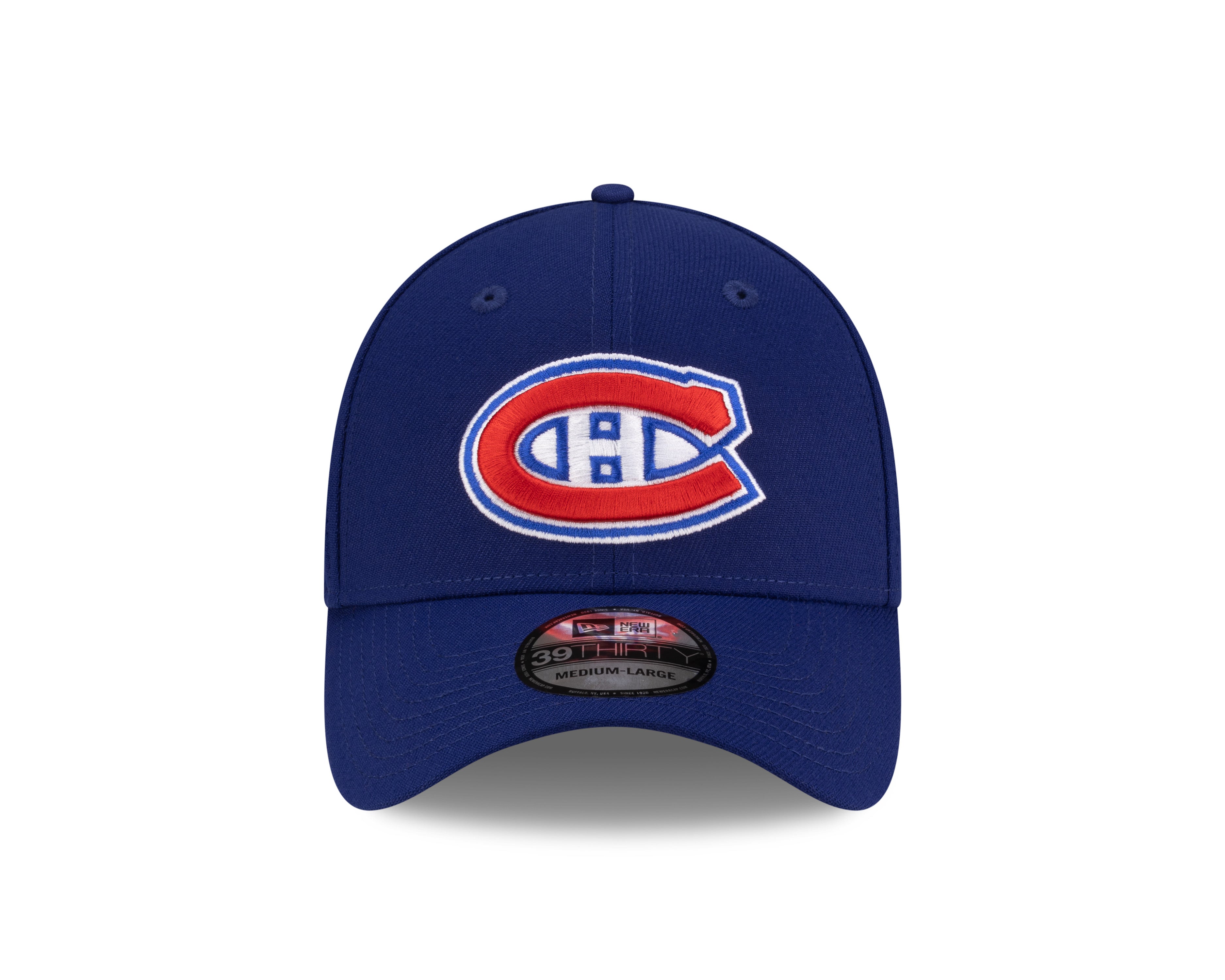 Montreal Canadiens NHL New Era Men's Royal Blue 39Thirty Team Classic Stretch Fit Hat