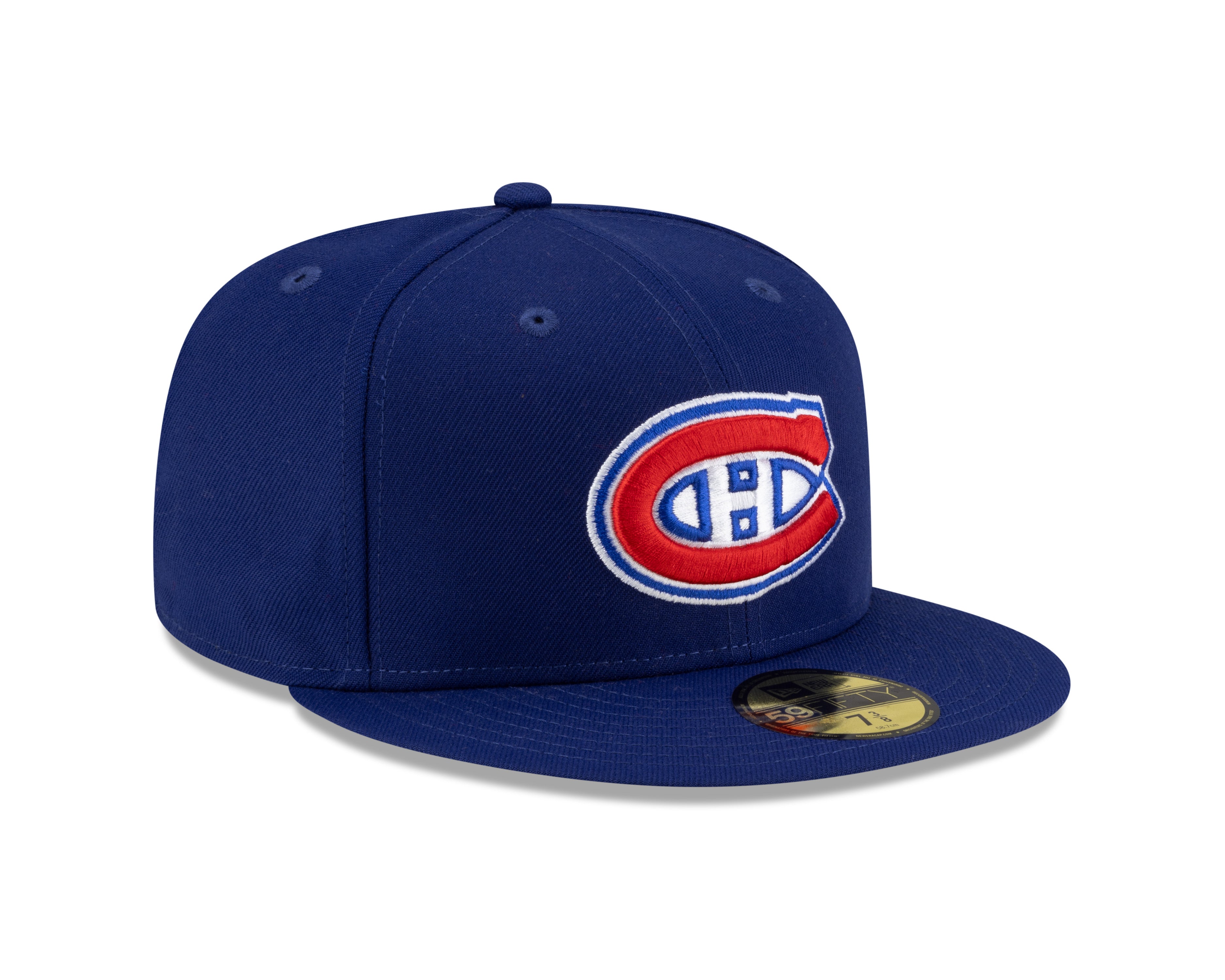 Casquette montante 59Fifty Royal Blue New Era pour homme de la NHL des Canadiens de Montréal