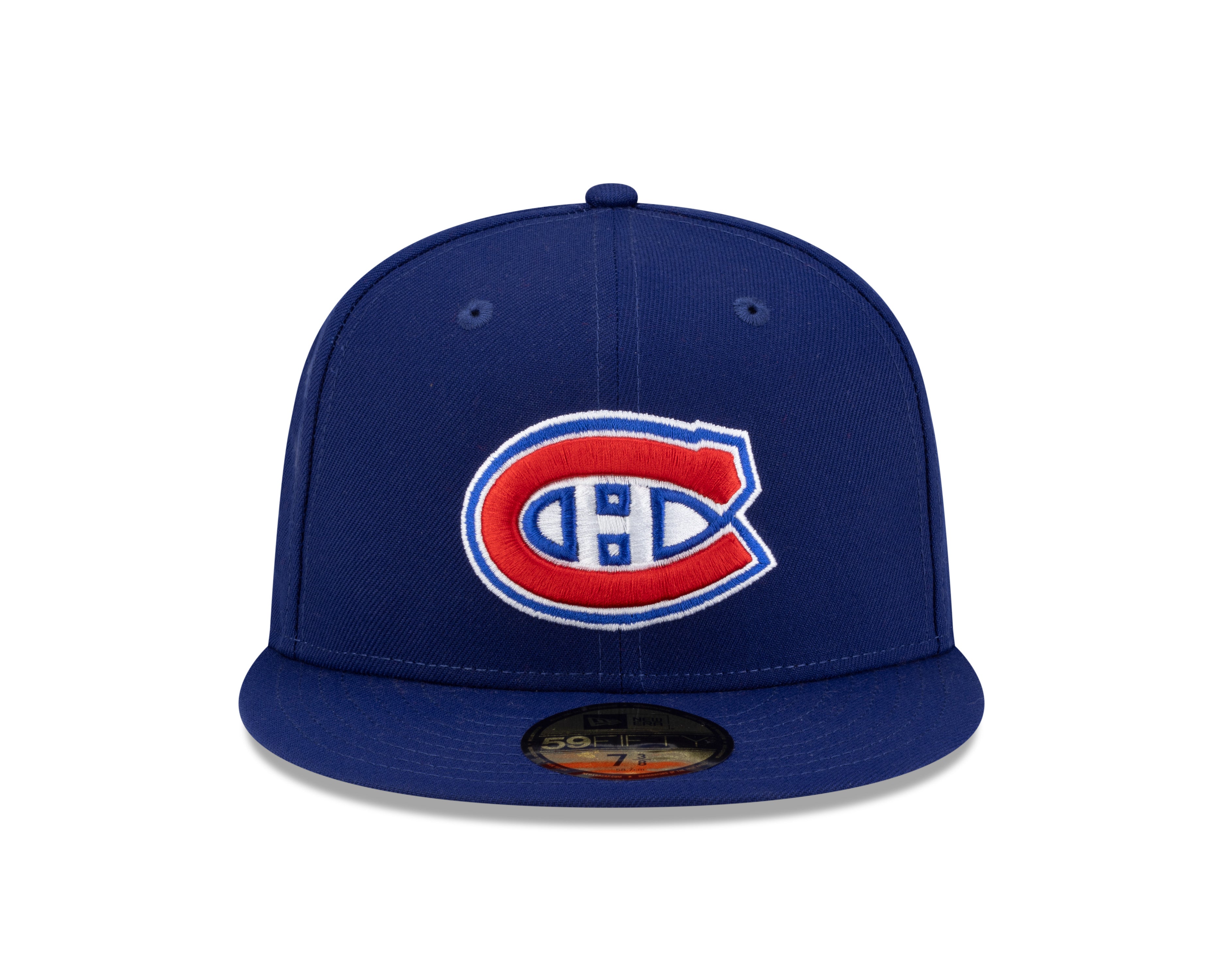 Casquette montante 59Fifty Royal Blue New Era pour homme de la NHL des Canadiens de Montréal