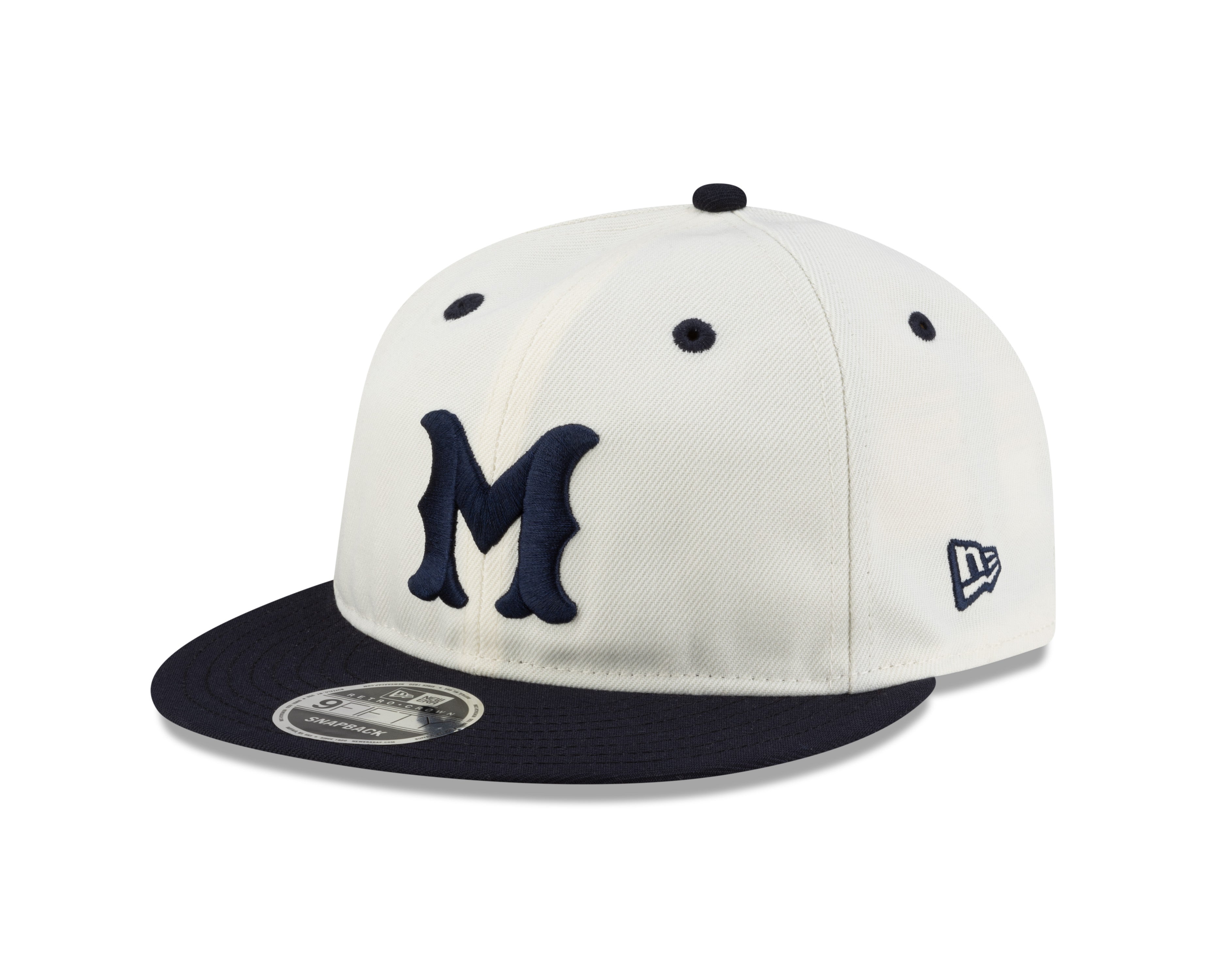 Montreal Royals MiLB New Era Men's Chrome White/Navy 9Fifty Retro Crown Snapback