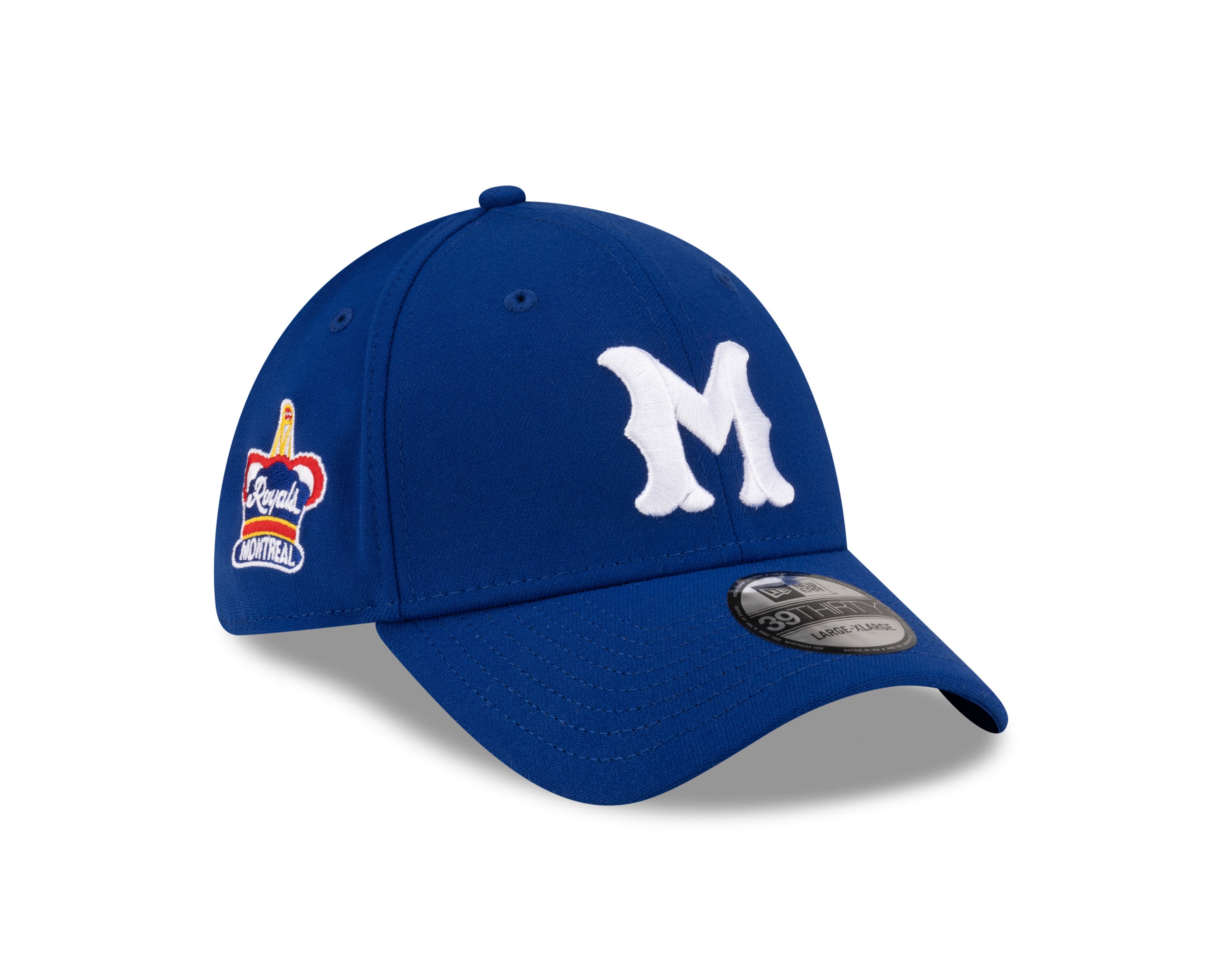 Montreal Royals MiLB New Era Men's Royal Blue 39Thirty Stretch Fit Hat