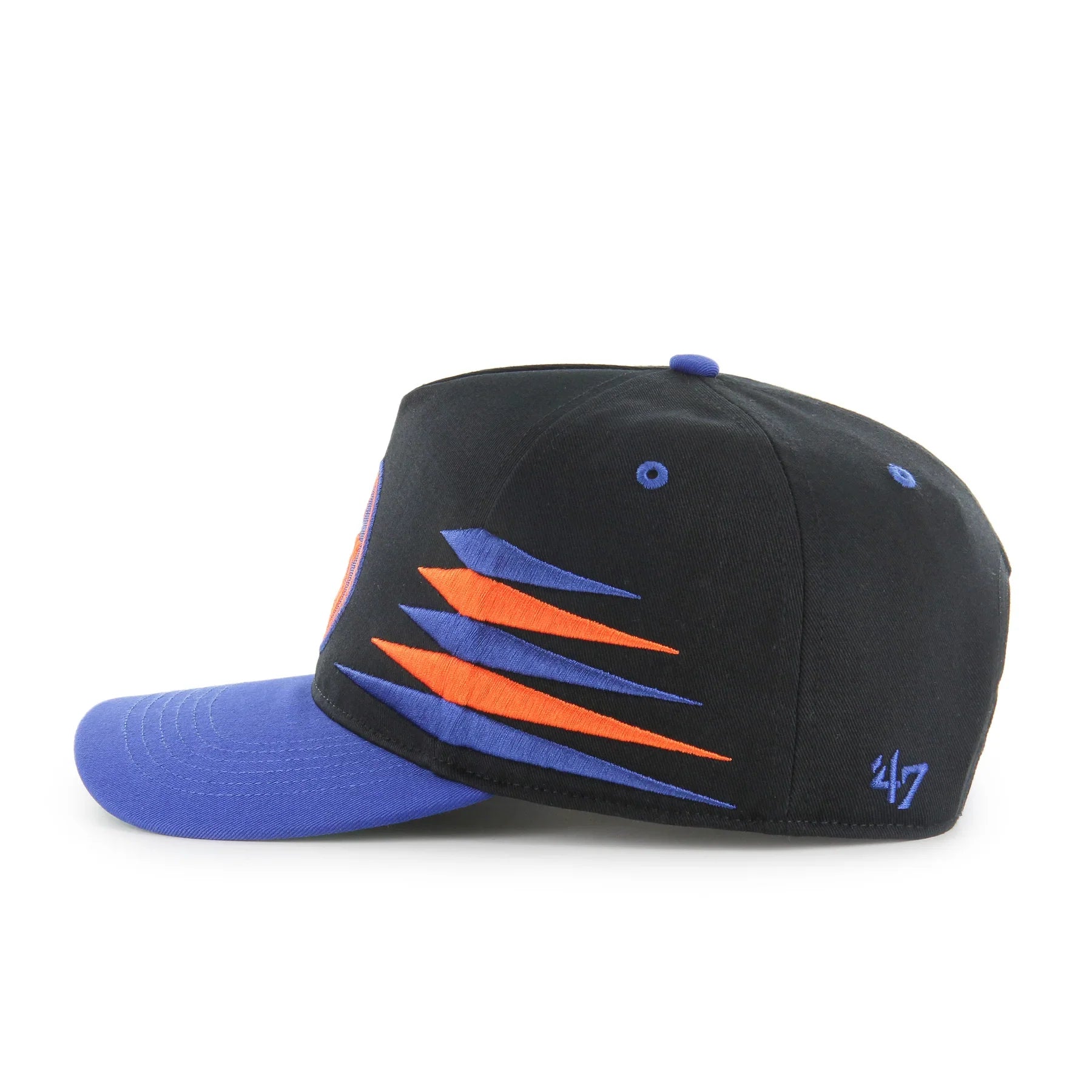 Edmonton Oilers NHL 47 Brand Men's Black Diamond Hitch Snapback Hat