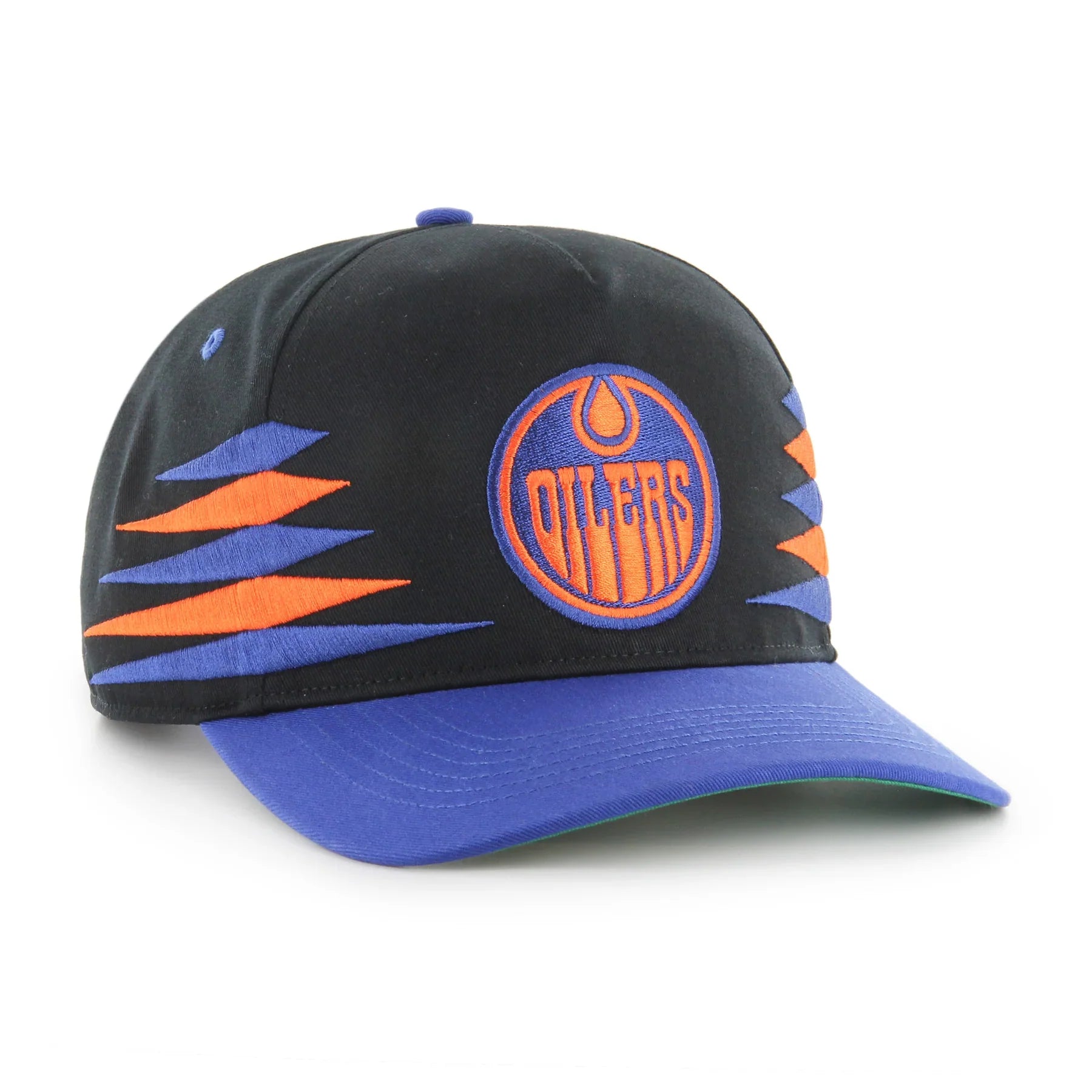 Edmonton Oilers NHL 47 Brand Men's Black Diamond Hitch Snapback Hat