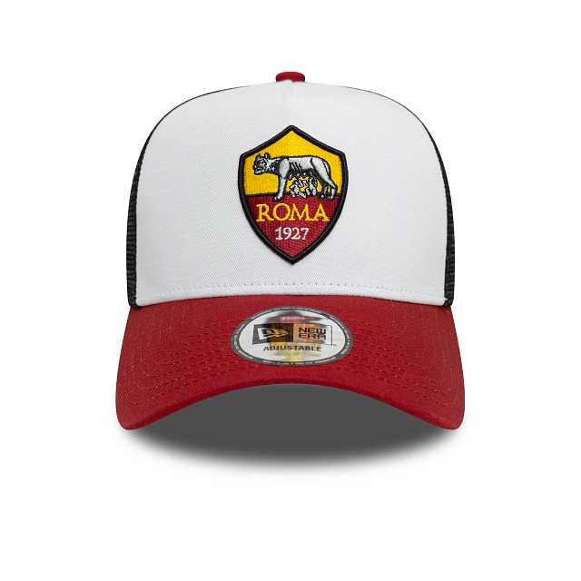 AS Roma Serie A New Era Men's White/Red 9Forty Trucker Core Snapback