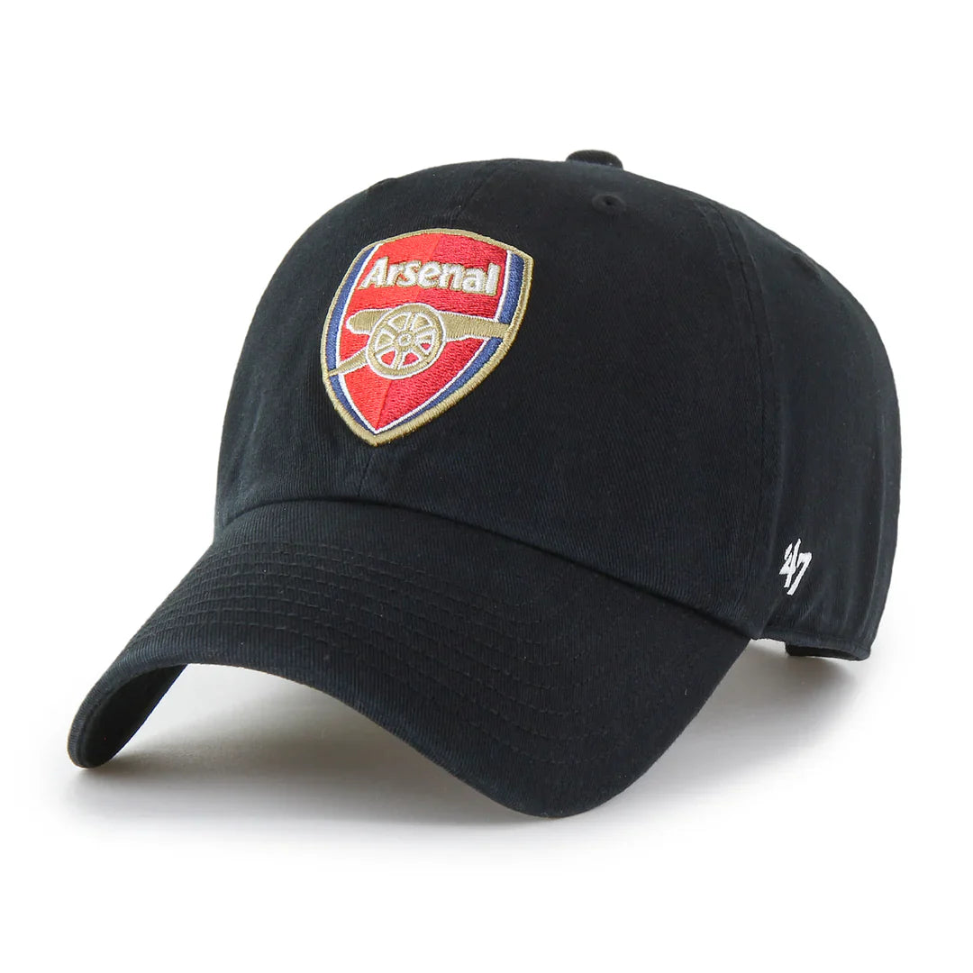 Arsenal FC EPL 47 Brand Men's Black Clean up Alternate Adjustable Hat