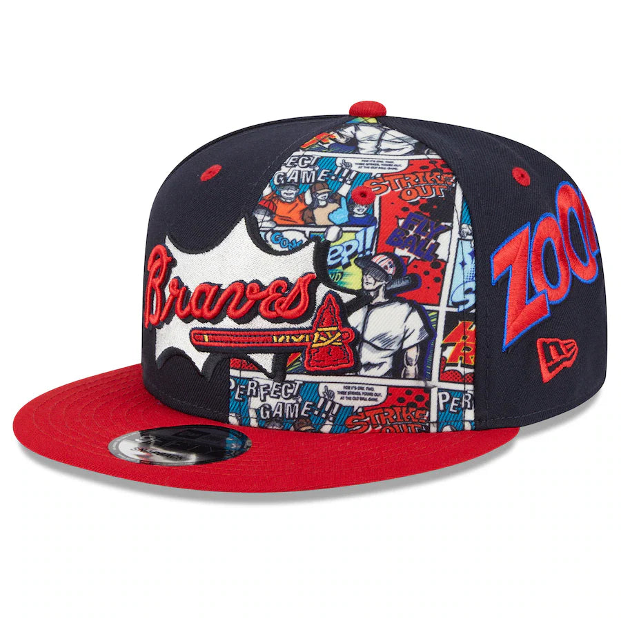 Atlanta Braves MLB New Era Men's Red/Navy 9Fifty 2025 Diamond Hero Edition Snapback