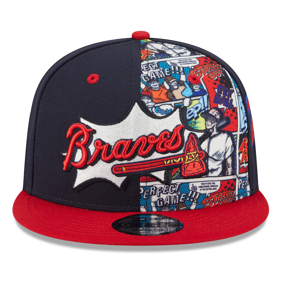 Atlanta Braves MLB New Era Men's Red/Navy 9Fifty 2025 Diamond Hero Edition Snapback