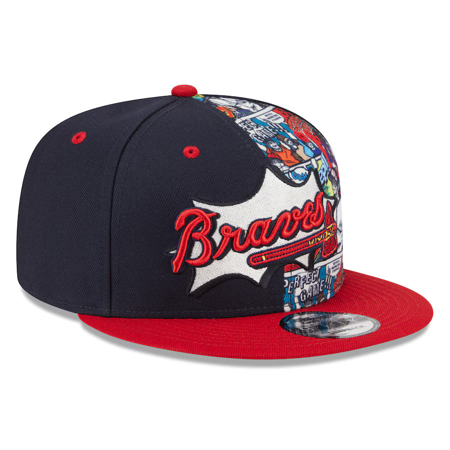Atlanta Braves MLB New Era Men's Red/Navy 9Fifty 2025 Diamond Hero Edition Snapback