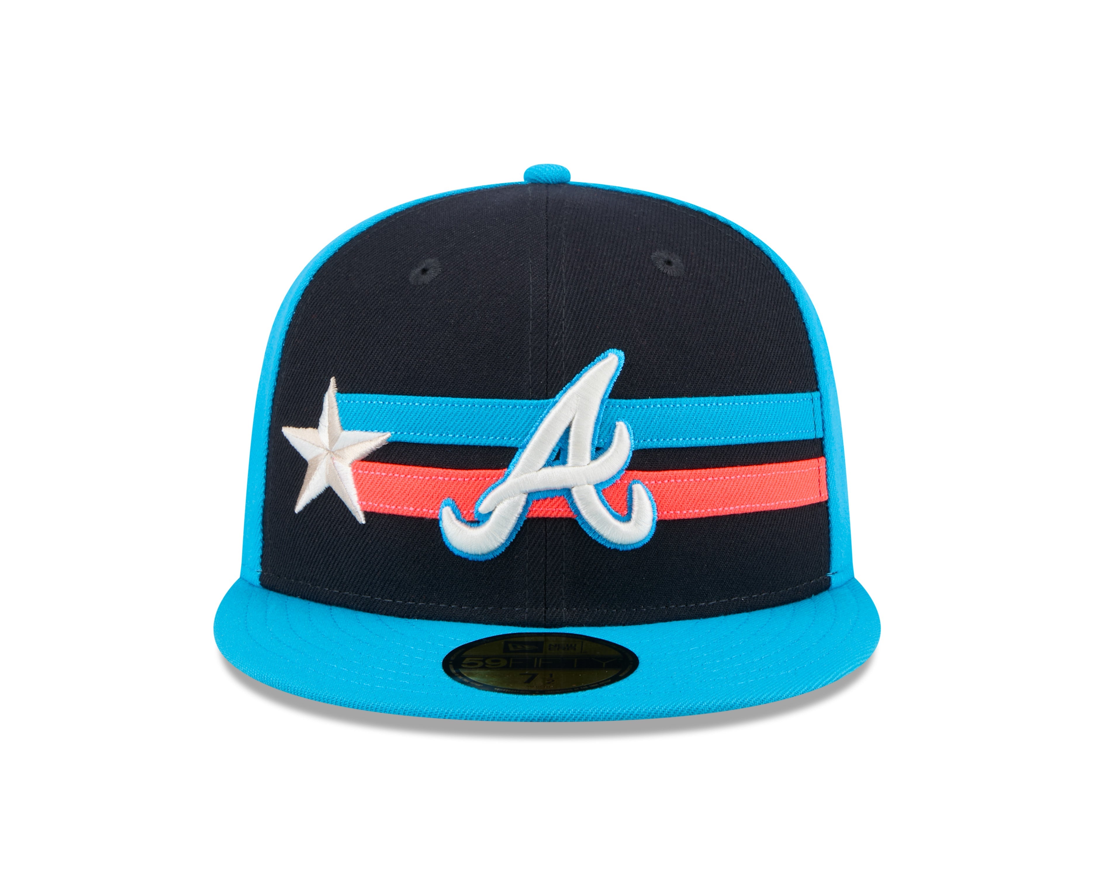 Casquette ajustée MLB New Era 59Fifty 2024 All Star Game pour homme bleu marine/bleu clair des Braves d'Atlanta