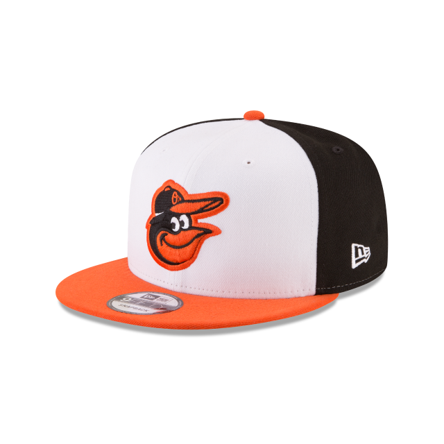 Baltimore Orioles MLB New Era Men's White Orange 9Fifty Basic Snapback