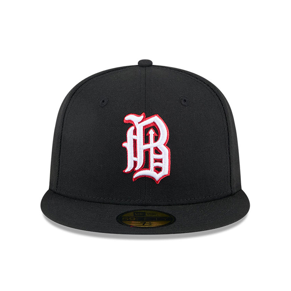 Birmingham Barons MiLB New Era Men's Black 59Fifty Authentic Collection Fitted Hat