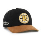Boston Bruins NHL 47 Brand Men's Black Golden Age Hitch Adjustable Hat