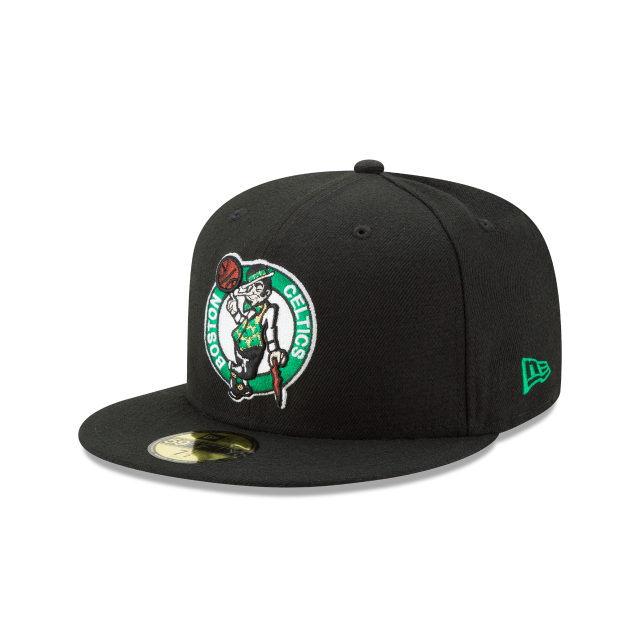 Boston Celtics NBA New Era Men's Black 59Fifty Alternate Fitted Hat