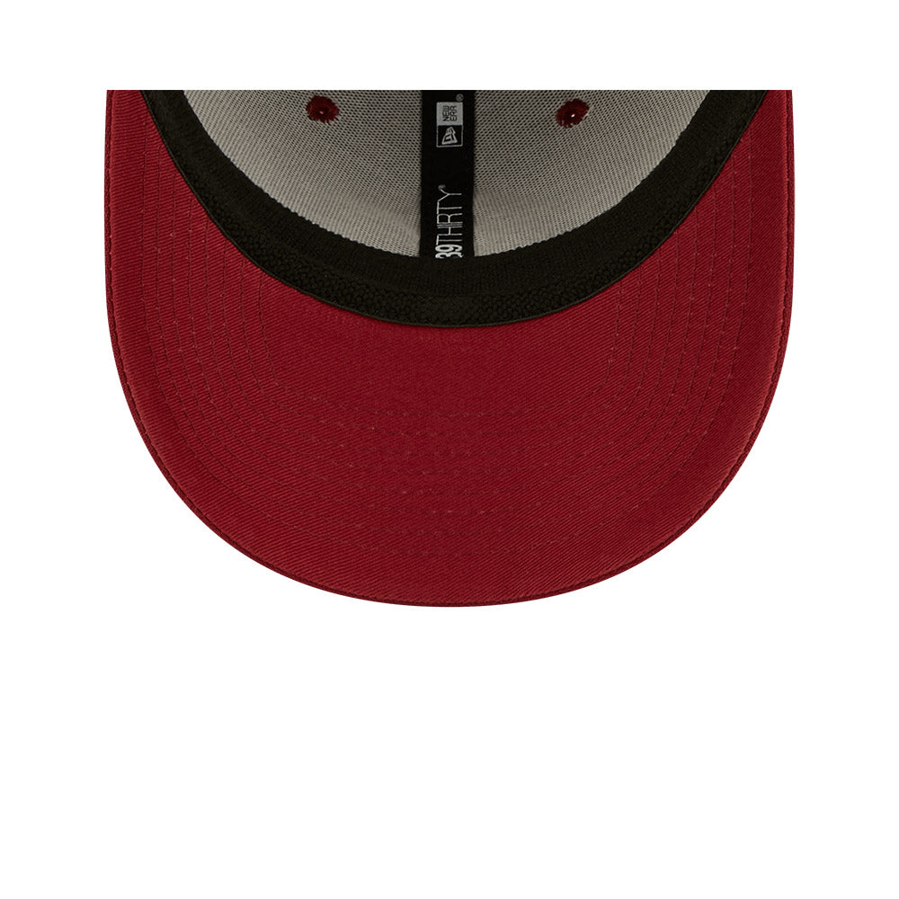 Buffalo Bisons MiLB New Era Men's Red/Navy 39Thirty Alternate Authentic Collection Stretch Fit Hat