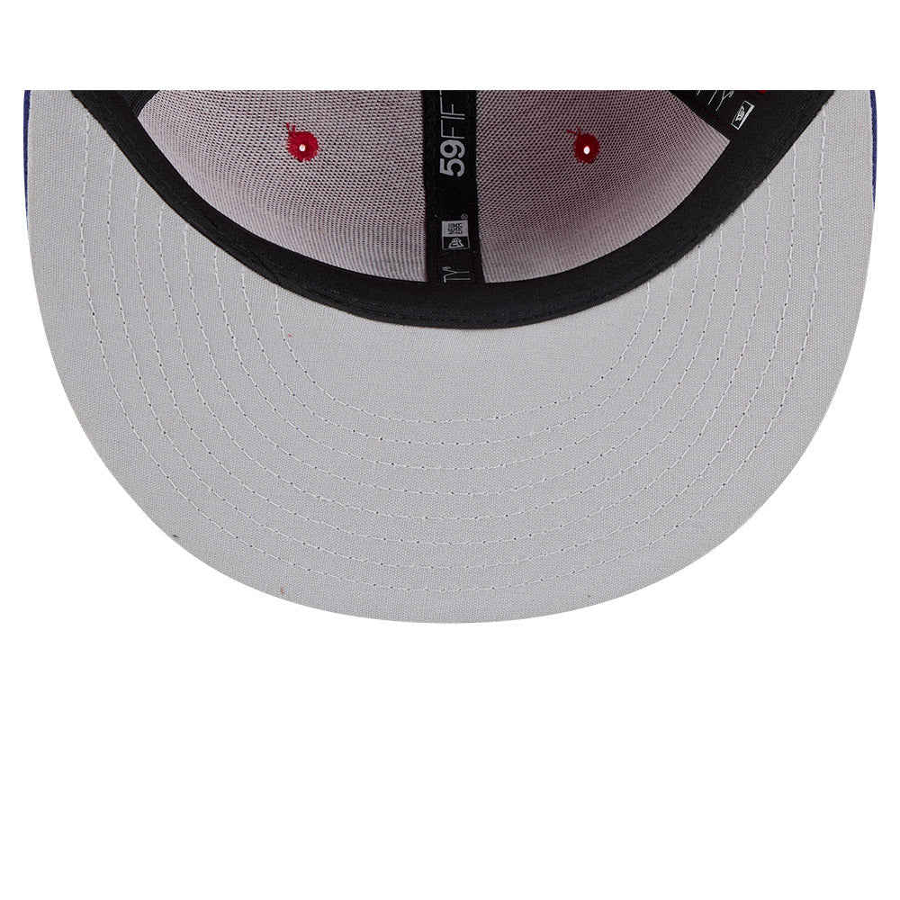 Casquette Buffalo Bisons MiLB New Era 59Fifty Alternate Authentic Collection, rouge/bleu marine, taille unique pour homme.