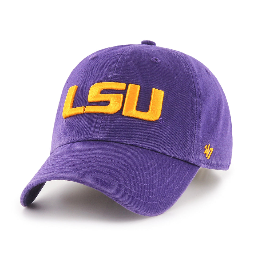 Louisiana State Tigers NCAA 47 Brand Men's Purple Clean Up Adjustable Hat
