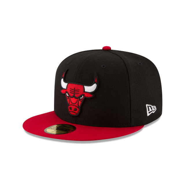 Chicago Bulls NBA New Era Men's Black/Red 59Fifty Two Tone Fitted Hat