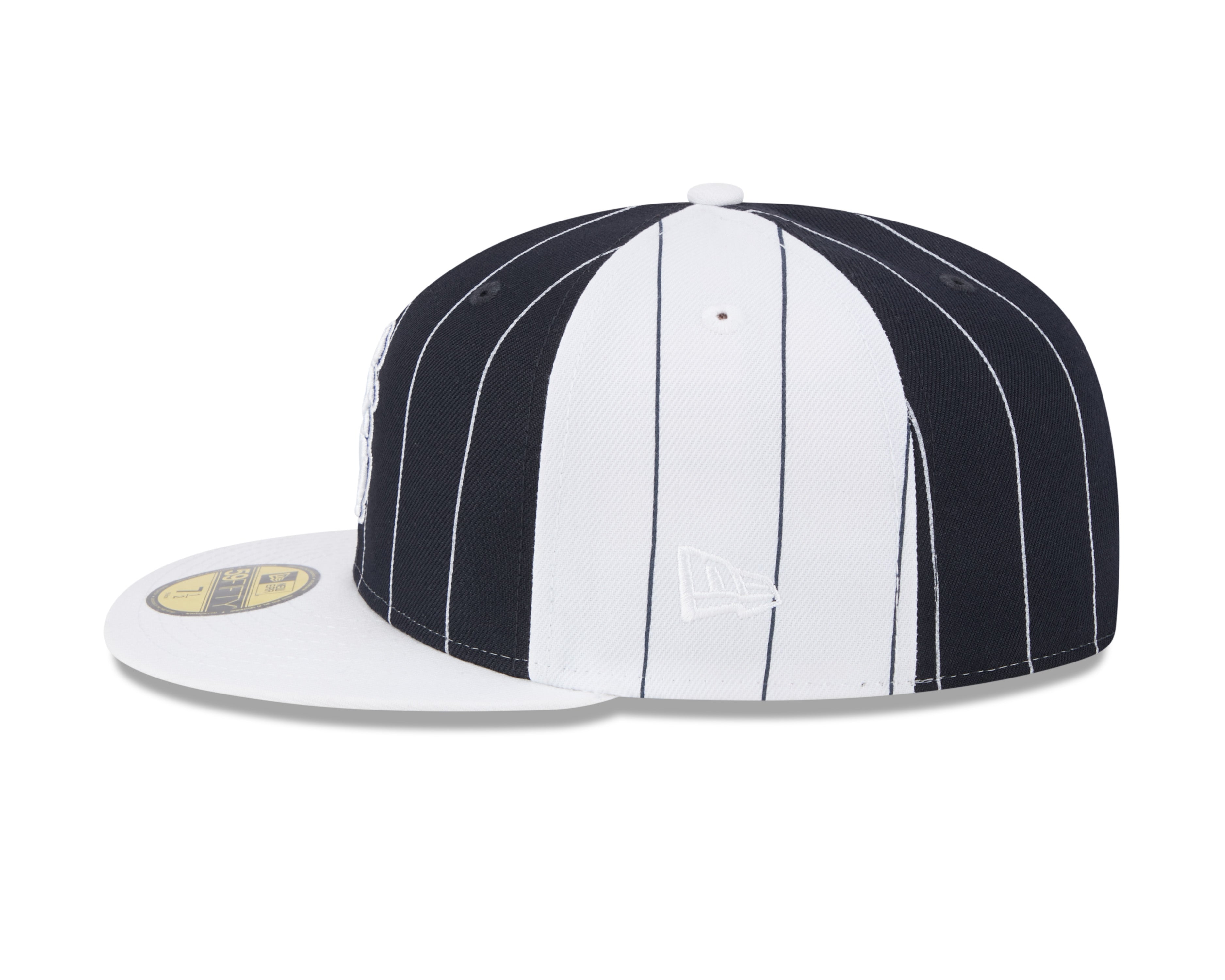 Chicago Cubs MLB New Era Men's Navy 59Fifty Two Tone Pinstripe Fitted Hat