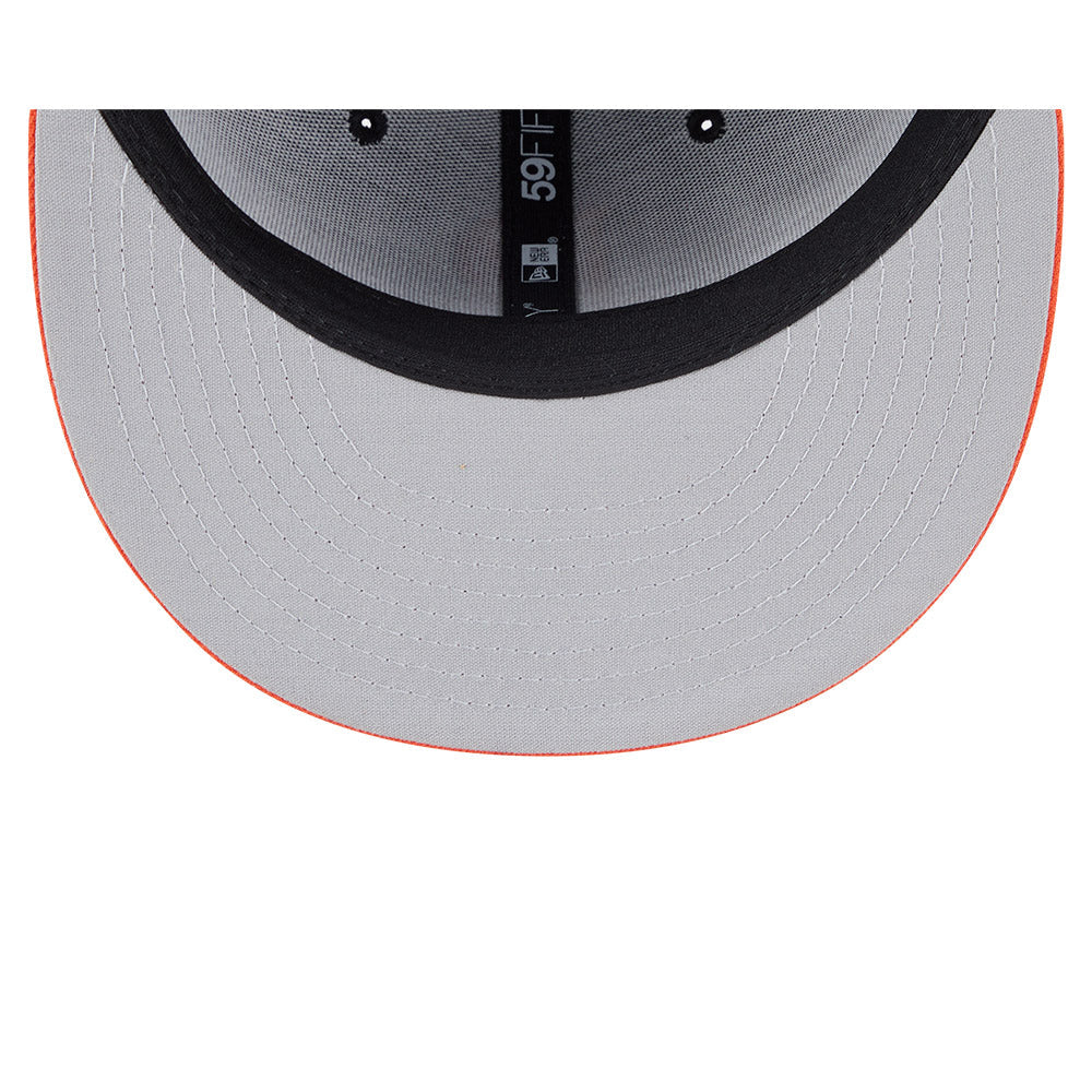 Casquette ajustée New Era 59Fifty Alternate Authentic Collection noire et orange pour hommes des Dayton Dragons de la MiLB.