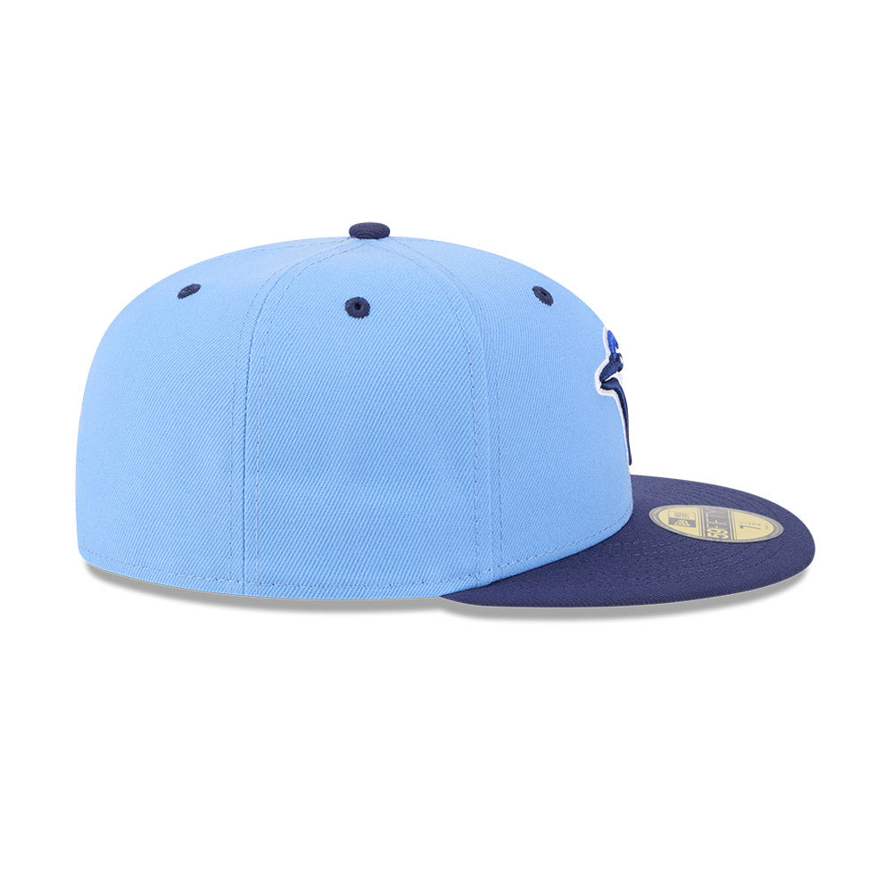 Dunedin Blue Jays MiLB New Era Men's Light Blue/Navy 59Fifty Authentic Collection Fitted Hat