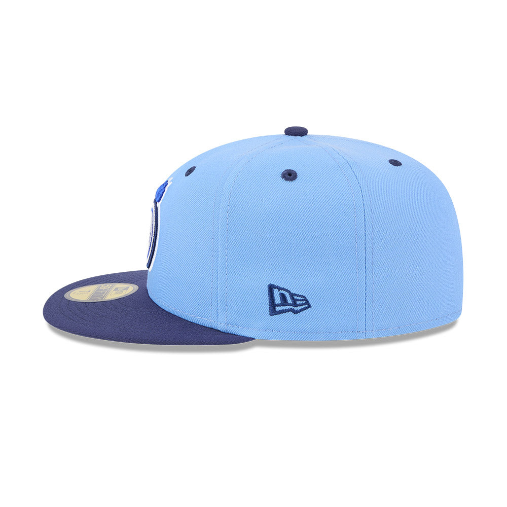 Dunedin Blue Jays MiLB New Era Men's Light Blue/Navy 59Fifty Authentic Collection Fitted Hat