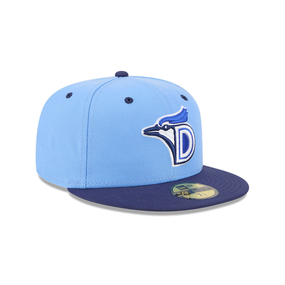 Dunedin Blue Jays MiLB New Era Men's Light Blue/Navy 59Fifty Authentic Collection Fitted Hat