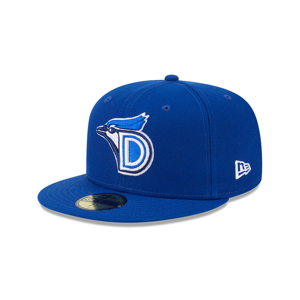 Casquette ajustée New Era 59Fifty Authentic Collection pour homme, bleu royal, des Dunedin Blue Jays MiLB.