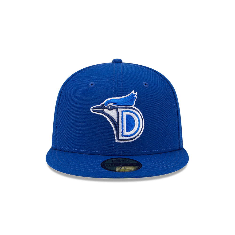 Casquette ajustée New Era 59Fifty Authentic Collection pour homme, bleu royal, des Dunedin Blue Jays MiLB.