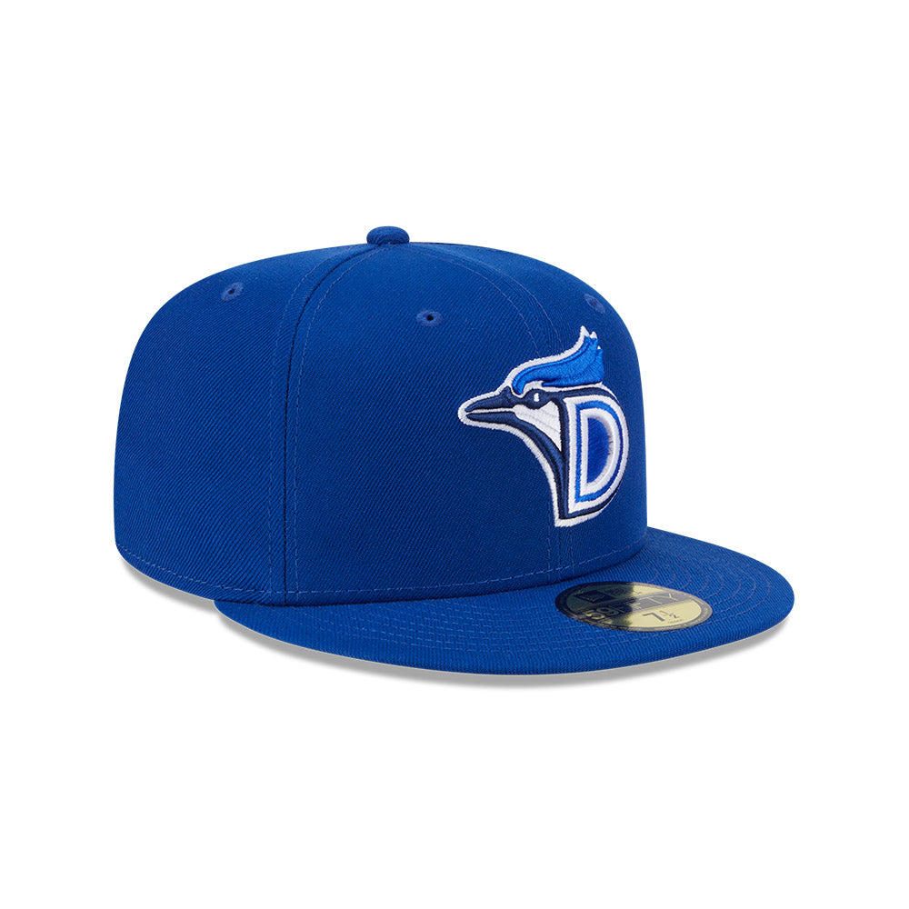 Casquette ajustée New Era 59Fifty Authentic Collection pour homme, bleu royal, des Dunedin Blue Jays MiLB.