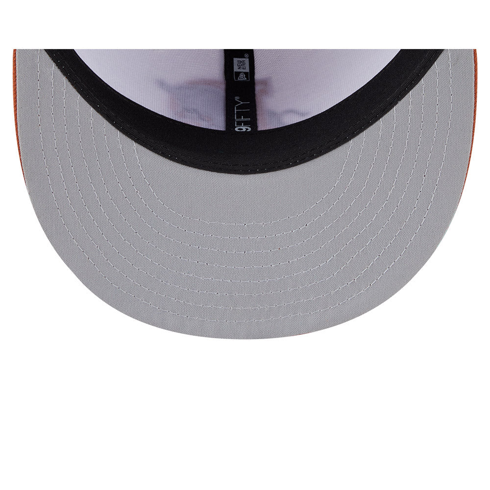 Casquette New Era 59Fifty Authentic Collection pour homme, blanche et orange, des Durham Bulls de la MiLB.