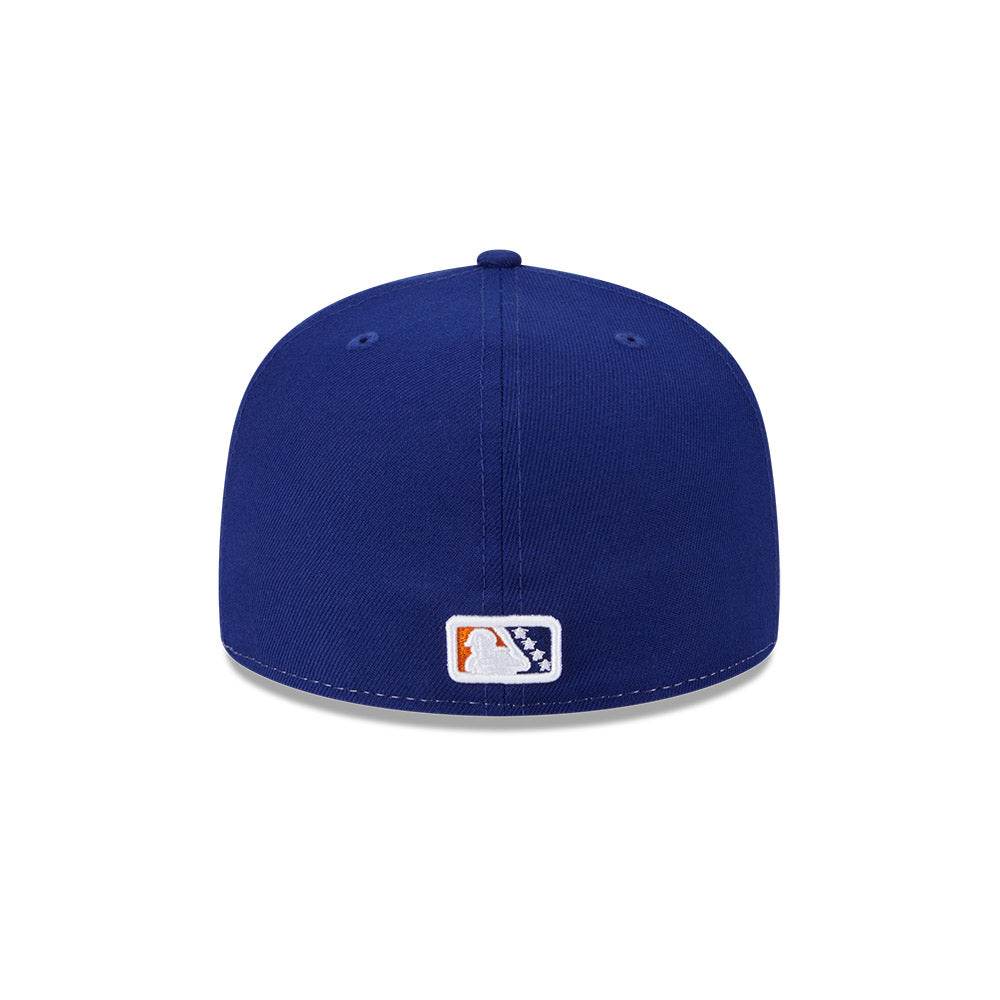 Casquette New Era 59Fifty Authentic Collection pour homme, blanche et orange, des Durham Bulls de la MiLB.