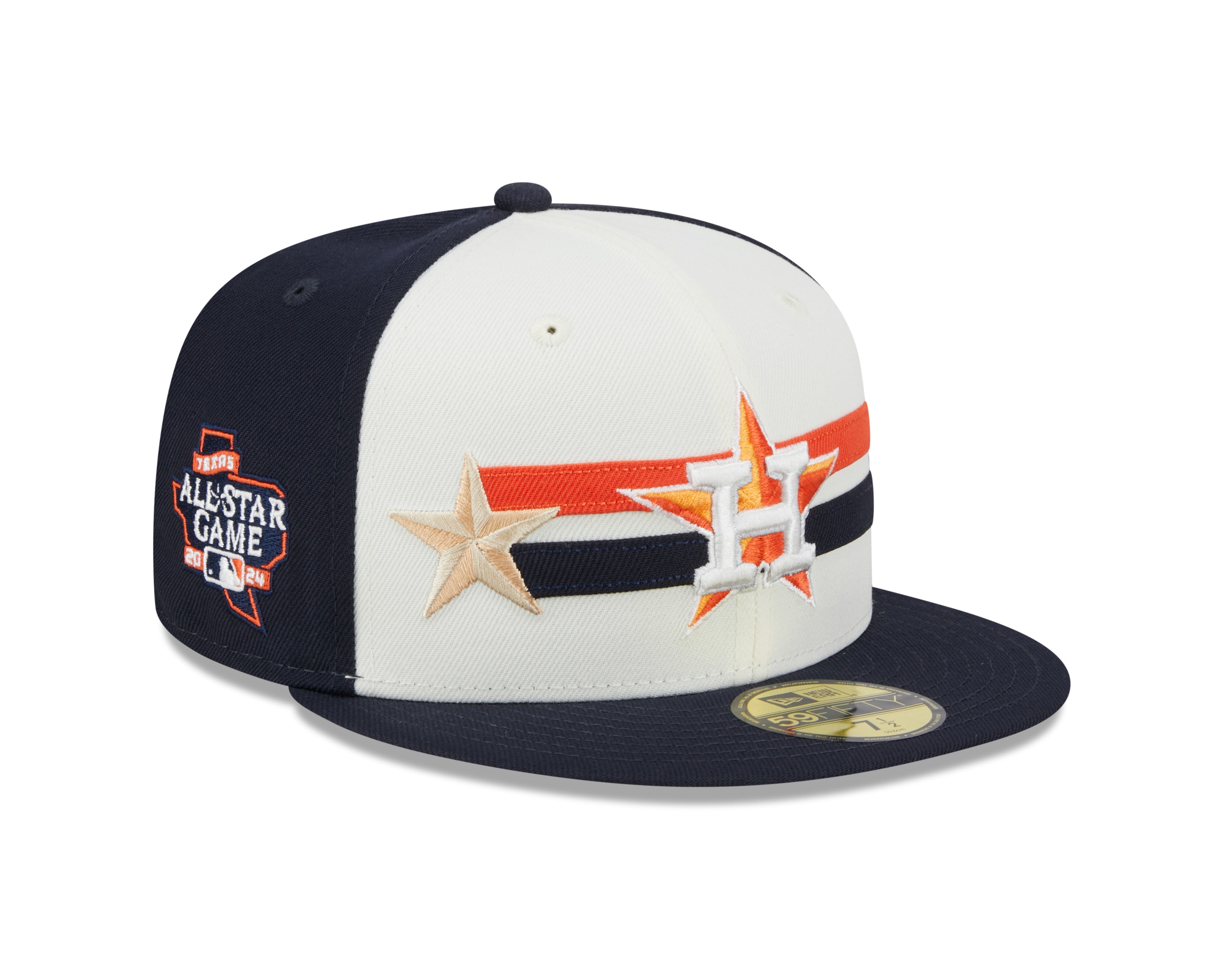 Casquette ajustée MLB New Era 59Fifty 2024 All Star Game pour homme, bleu marine/crème, des Astros de Houston