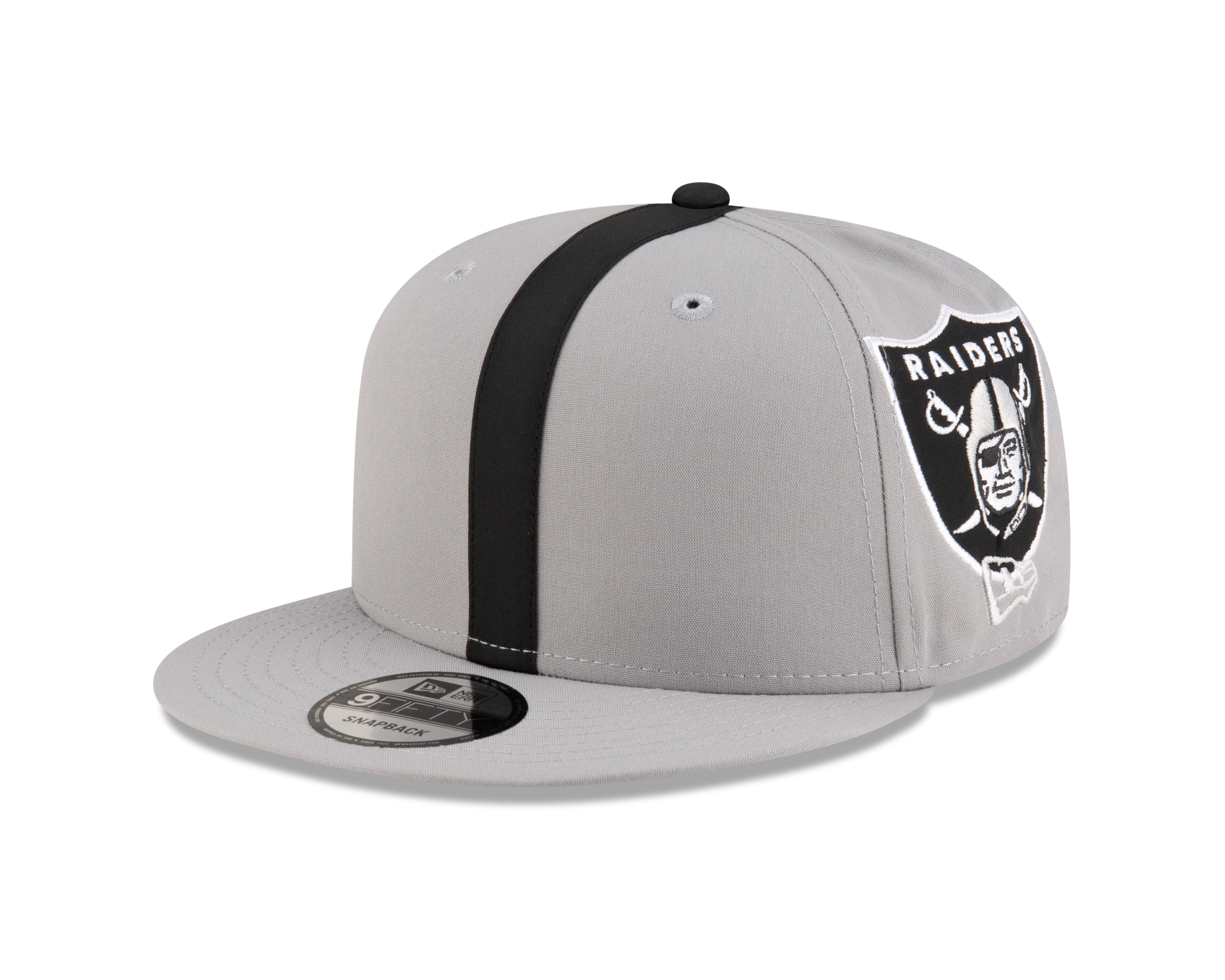 Pack de casques Snapback 9Fifty gris pour hommes des Raiders de Las Vegas NFL New Era